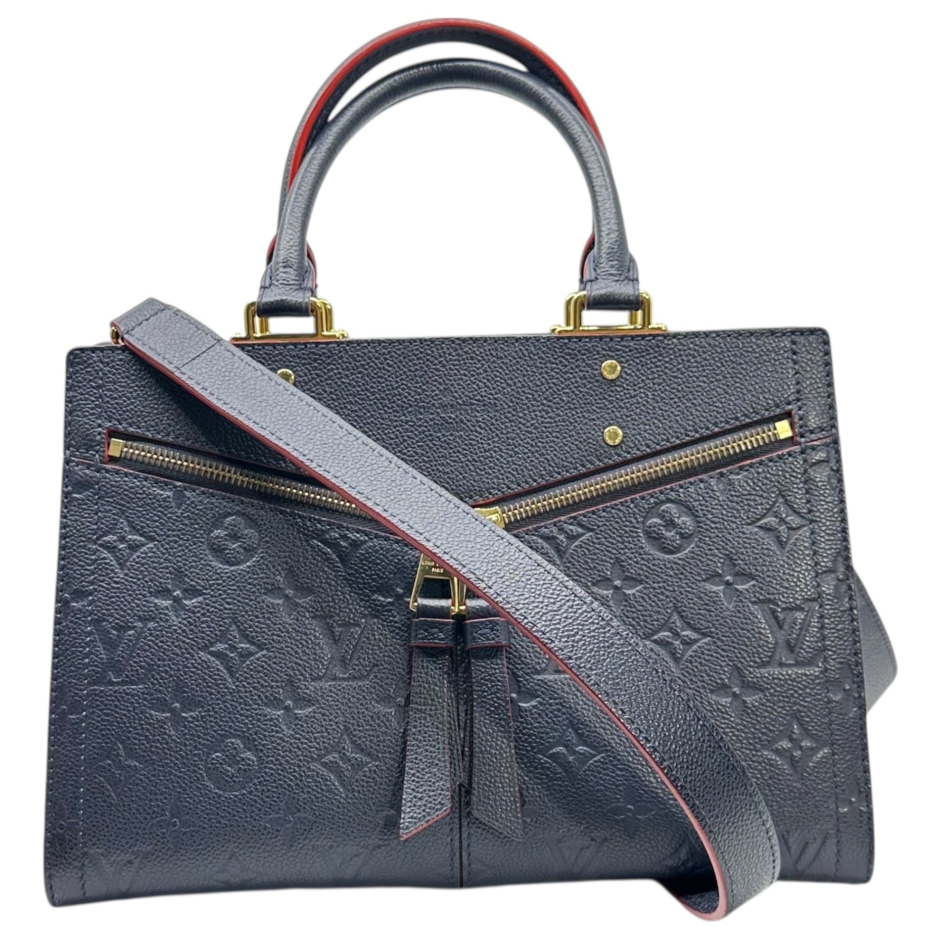 LOUIS VUITTON(ルイヴィトン) スリー PM モノグラム アンプラント マリーヌルージュ M54195 ネイビー×レッド TR3139 2WAY ショルダーバッグ