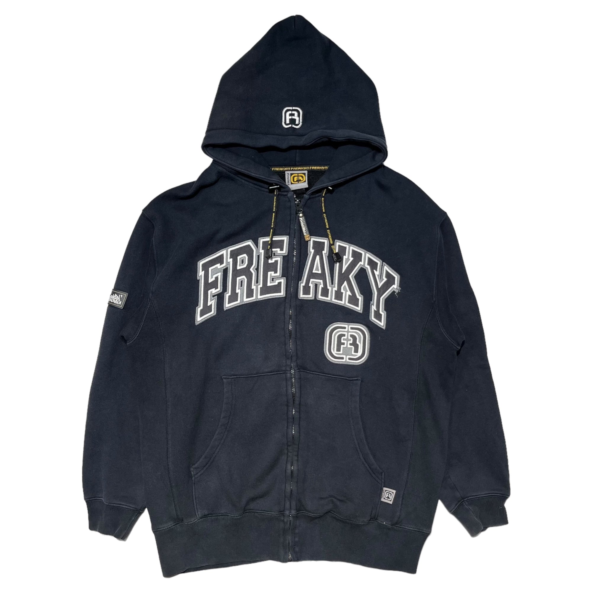 FREAKY(フリーキー) 00's LOGO PARKA ロゴ パーカー 00年代 B-BOY L ブラック