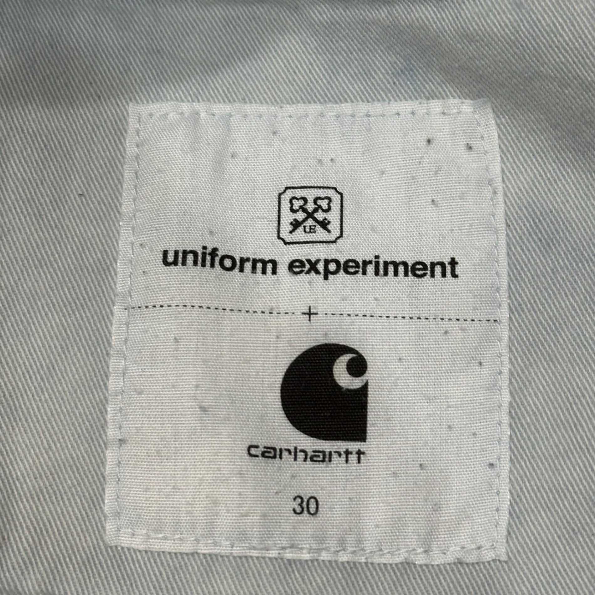 carhartt×uniform experiment (カーハート×ユニフォームエクスペリメント) fragment design Cotton Straight Denim Pants フラグメント デザイン コットン ストレート デニム パンツ UE-123133 W30 インディゴ