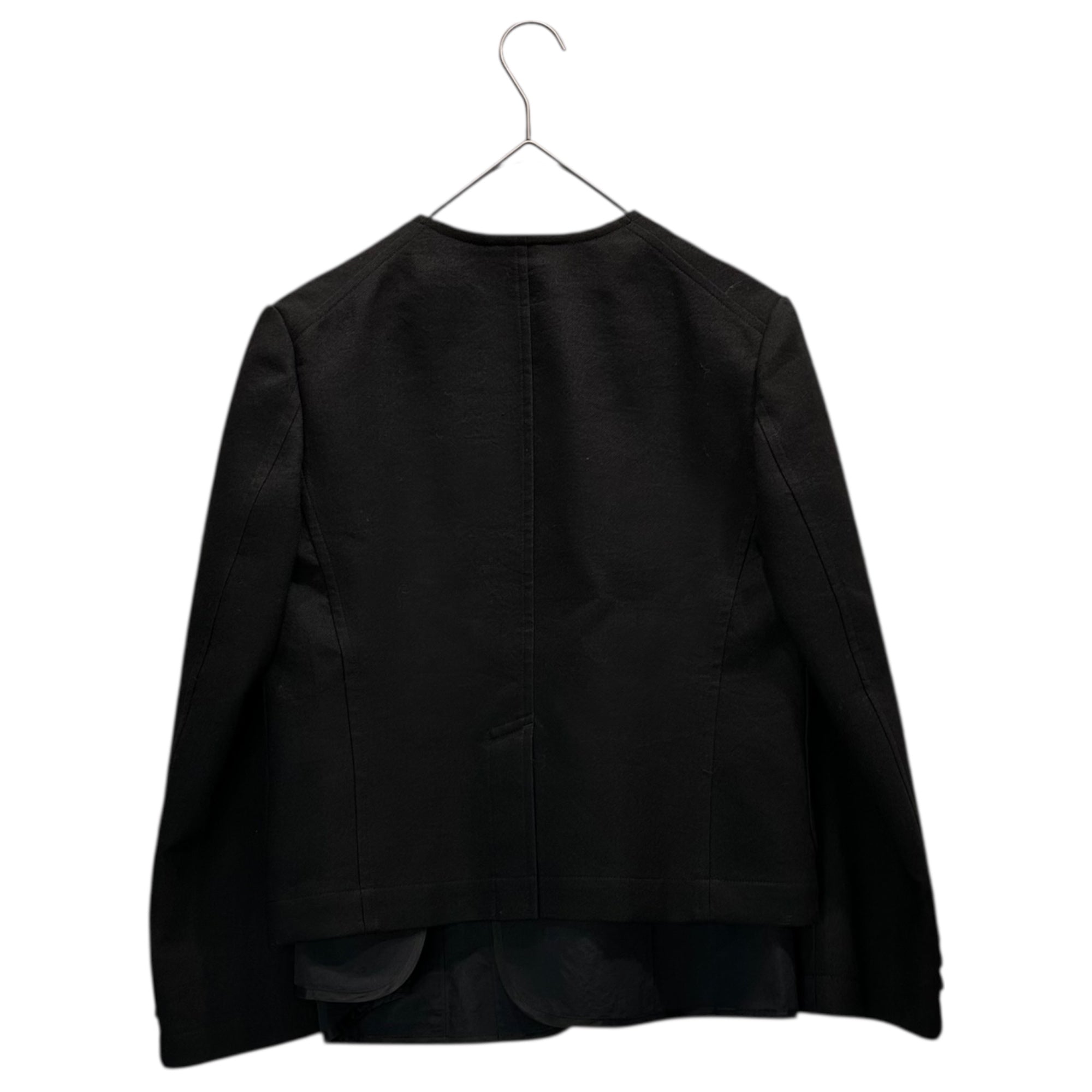 tricot COMME des GARCONS(トリココムデギャルソン) 20AW No-Collar Layered Jacket ノーカラー レイヤード ジャケット TF-J009 S ブラック AD2020