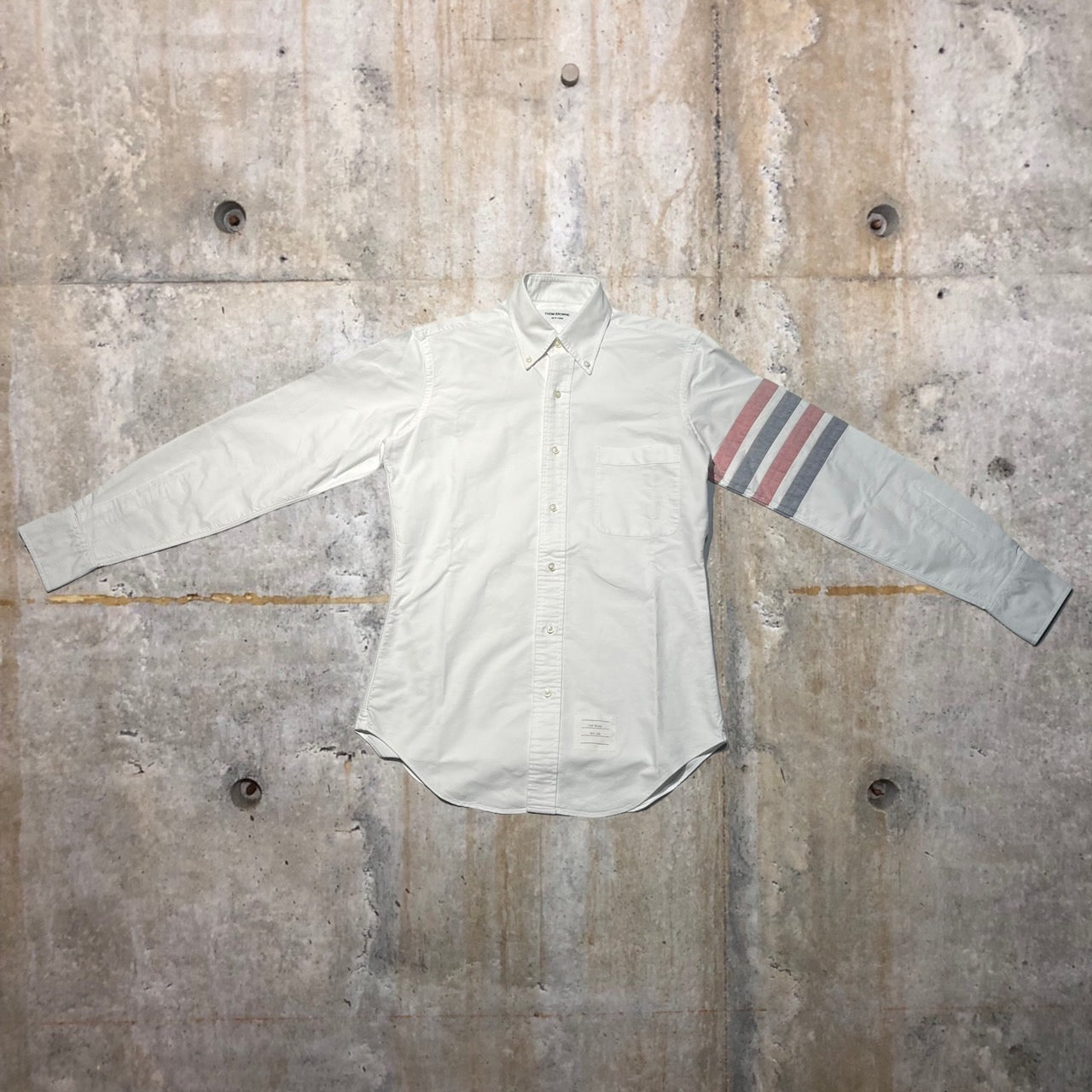 THOM BROWNE(トムブラウン) 4 stripe BD shirt/4ストライプボタンダウンシャツ MWL119AW5259 1(Sサイズ程度) ホワイト