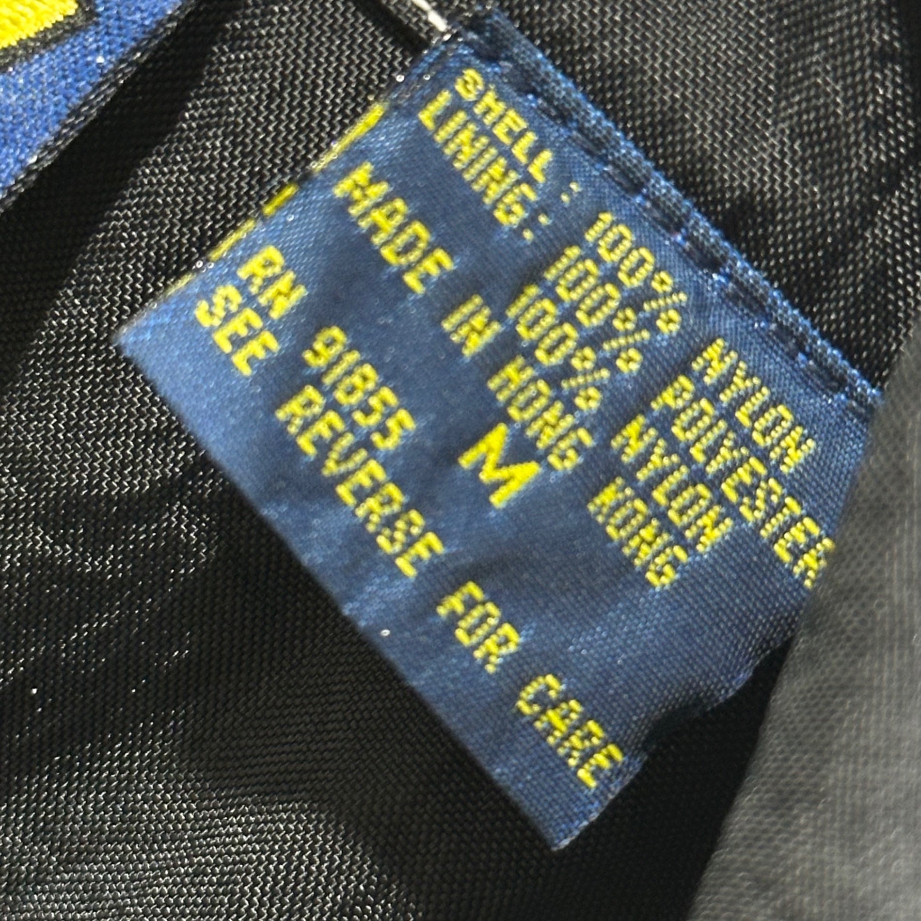 UTILITY Quality Clothing(ユーティリティクオリティクロージング) 1990's "Leather nylon jacket レザー 切替 ナイロン ブルゾン M ブラック×ホワイト 90年代 ヴィンテージ