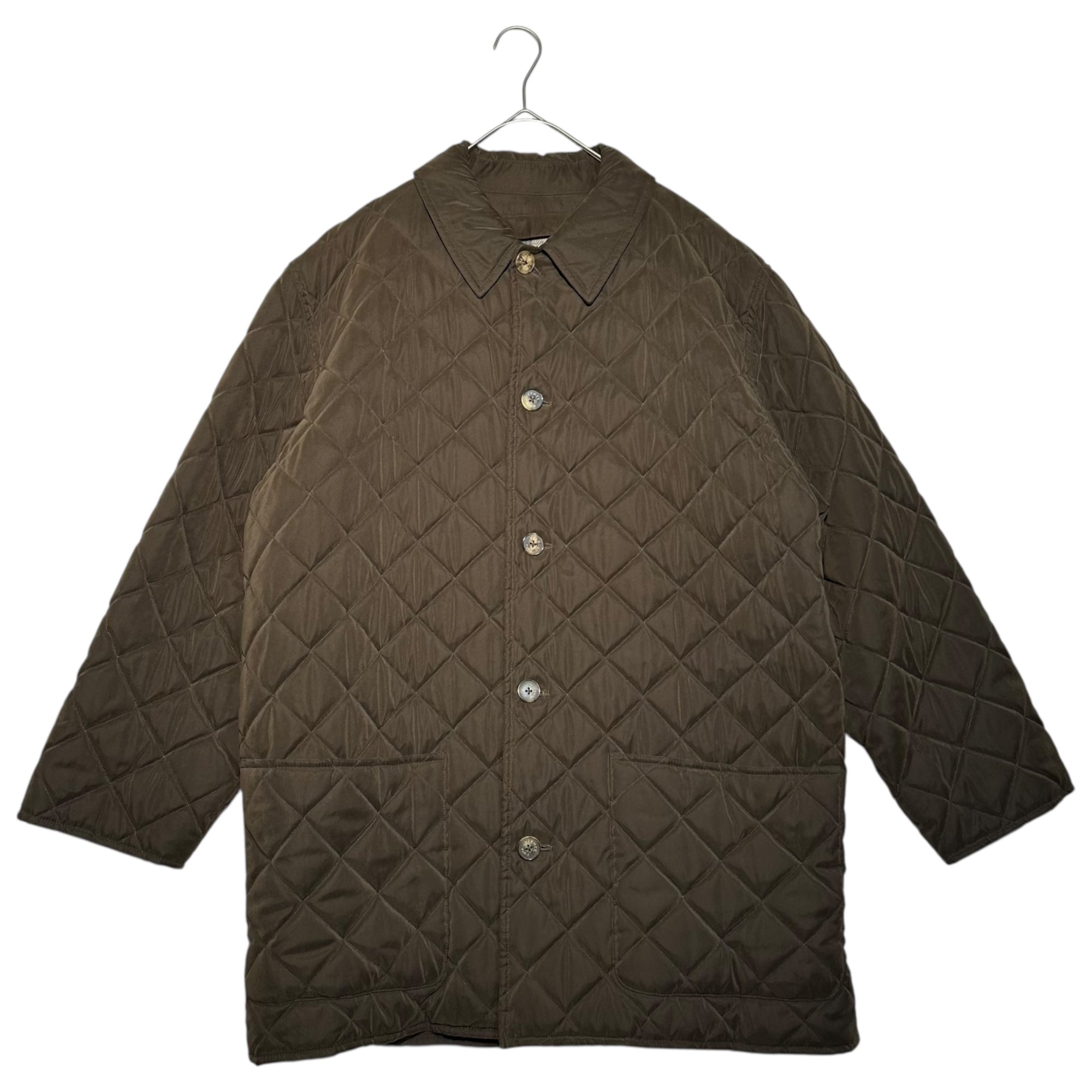 HERMES(エルメス) Quilted coat with liner ライナー付 キルティング コート  48(M程度) ブラウン 中綿 ジャケット