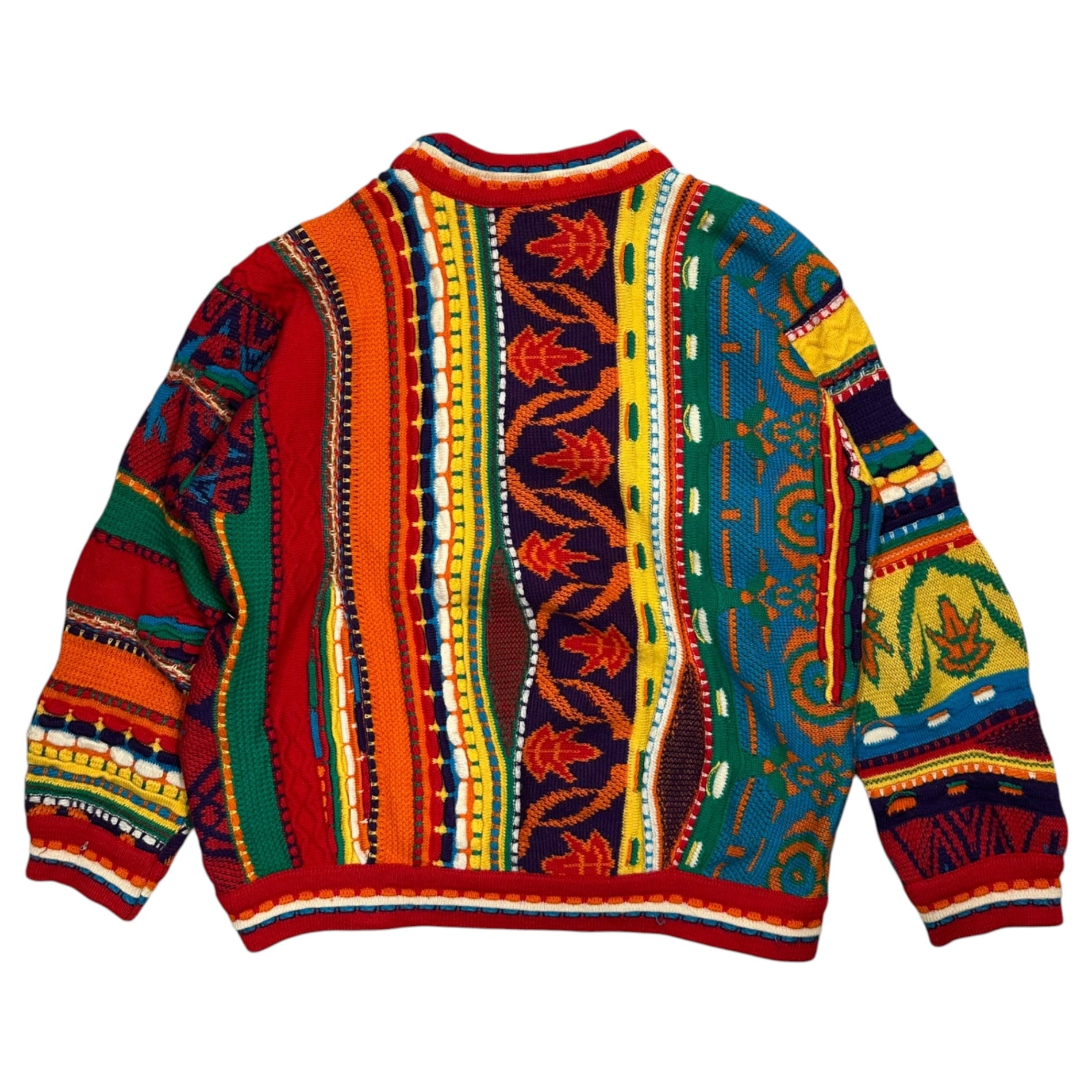 COOGI(クージー) 1990's Classic Multi-Collar 3D Knit クラシック マルチカラー 3D ニット M マルチ 90年代 セーター