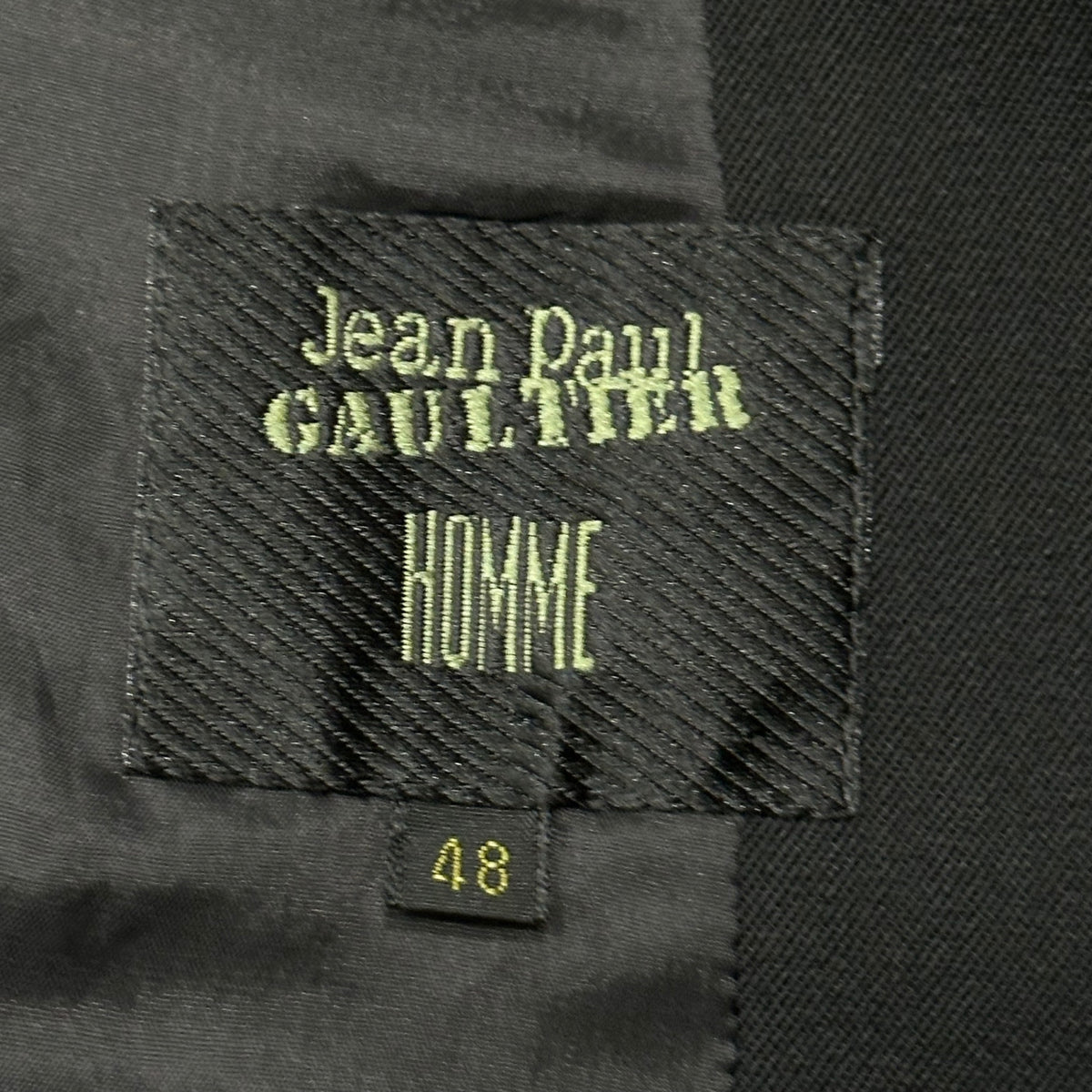 Jean Paul GAULTIER HOMME(ジャンポールゴルチエオム) 1995AW Stud-detailed tailored jacket ギボシ ボタン スタッズ テーラード ジャケット 560-5.JK.JG. 48 ブラック 90's 90年代
