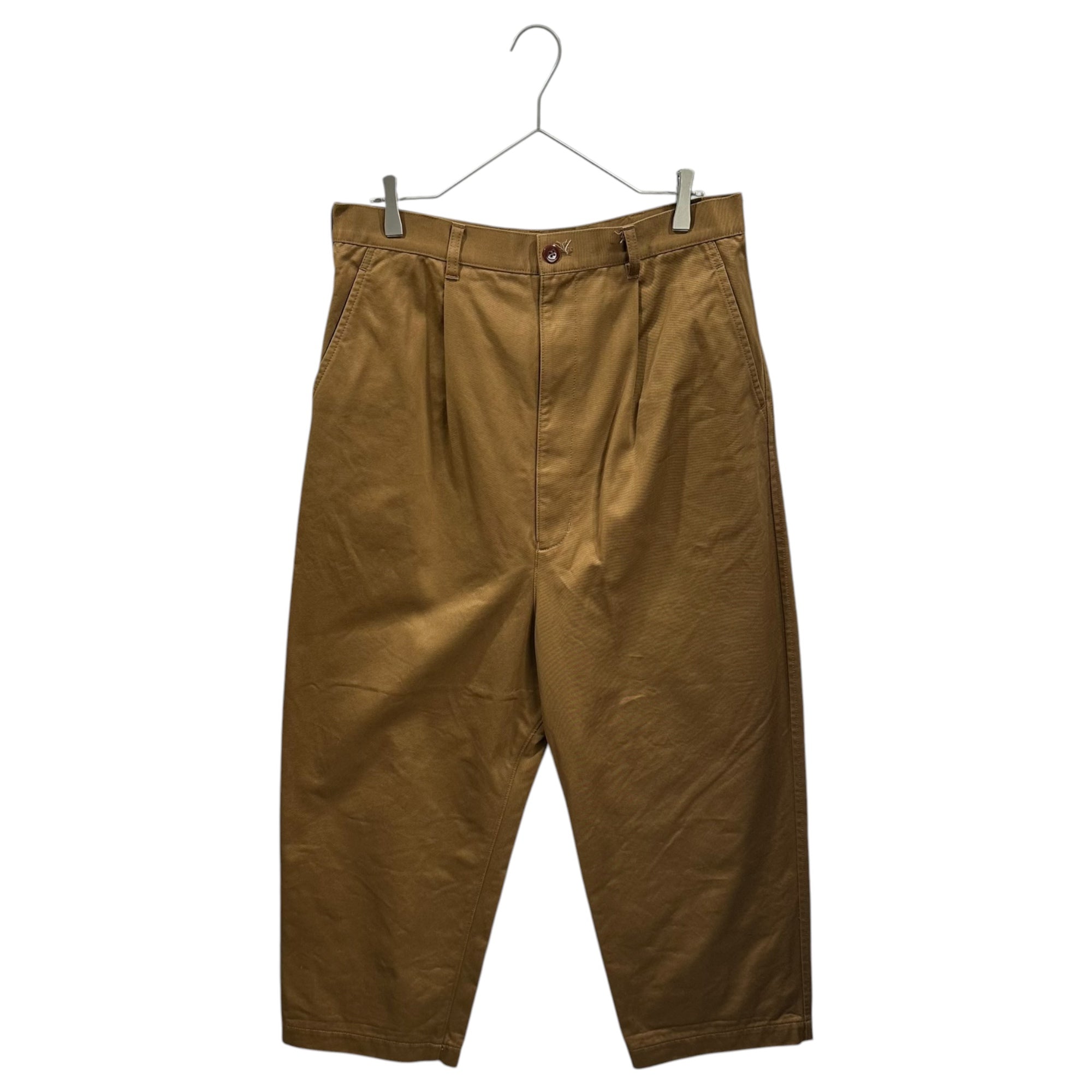 JUNYA WATANABE MAN(ジュンヤワタナベマン) 2025AW Cotton Serge Chino Pants 綿サージ チノ パンツ WP-P011 M ブラウン AD2025 ワイド テーパード 1タック