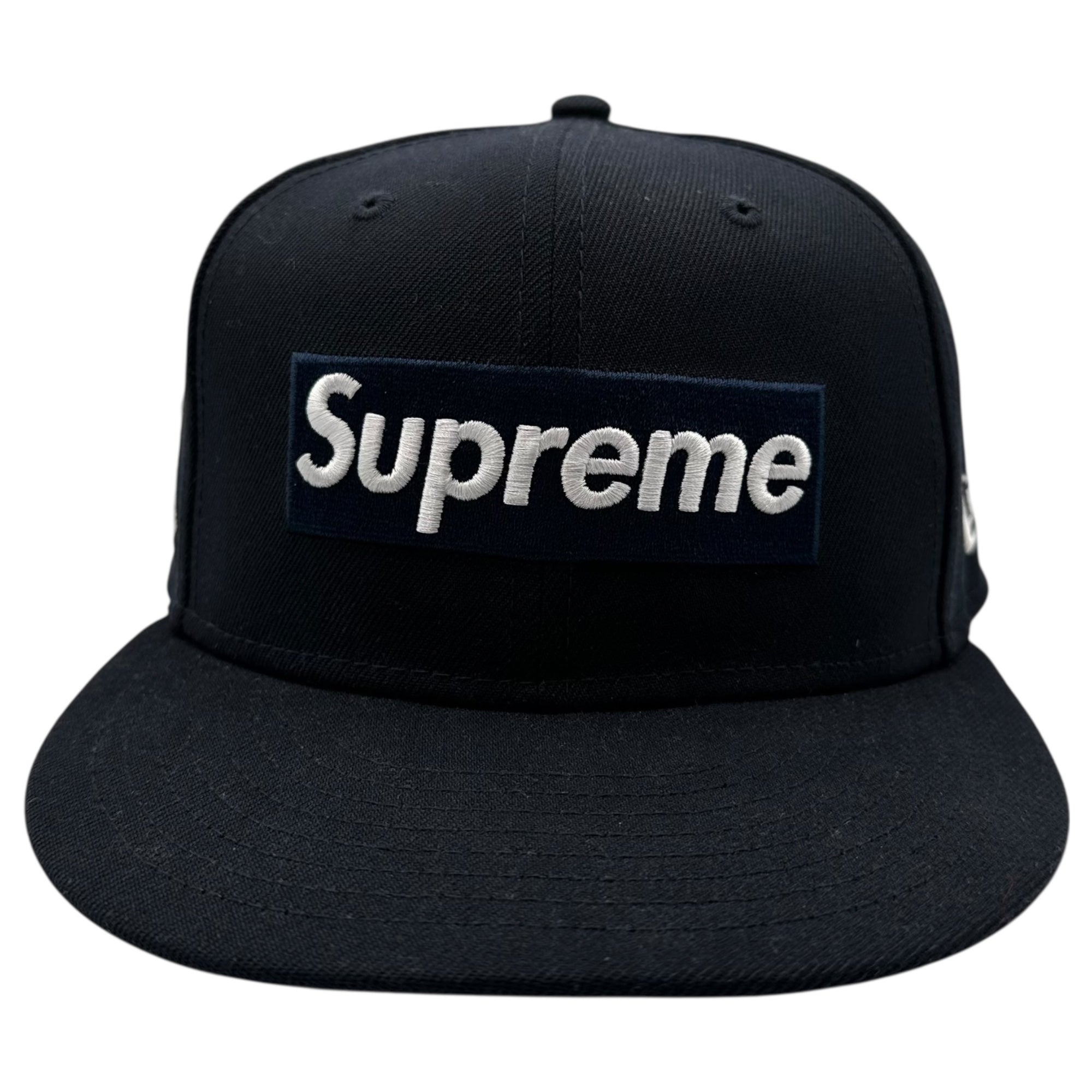 ヤンキースボックス Supreme yankees ヤンキース キャップ 黒 SUPREME
