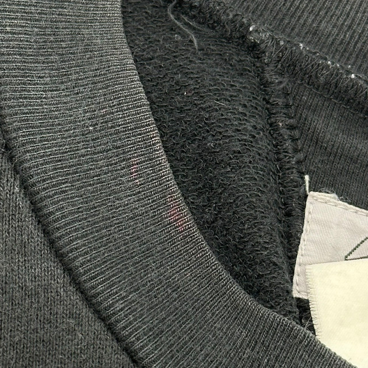 YOHJI YAMAMOTO POUR HOMME(ヨウジヤマモトプールオム) Front V Basic Crew Neck Long Sleeve Sweatshirt 前V ベーシック クルーネック 長袖 スウェット シャツ  3(L程度) ブラック