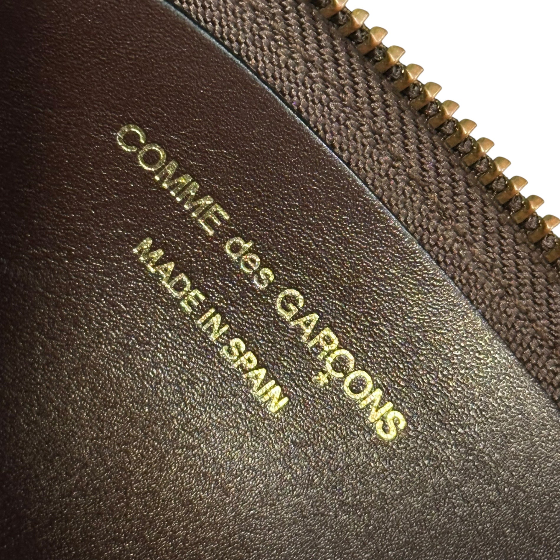 Wallet COMME des GARCONS(ウォレットコムデギャルソン)  L-SHAPED ZIPPER WALLET L字ファスナー 財布 ブラウン