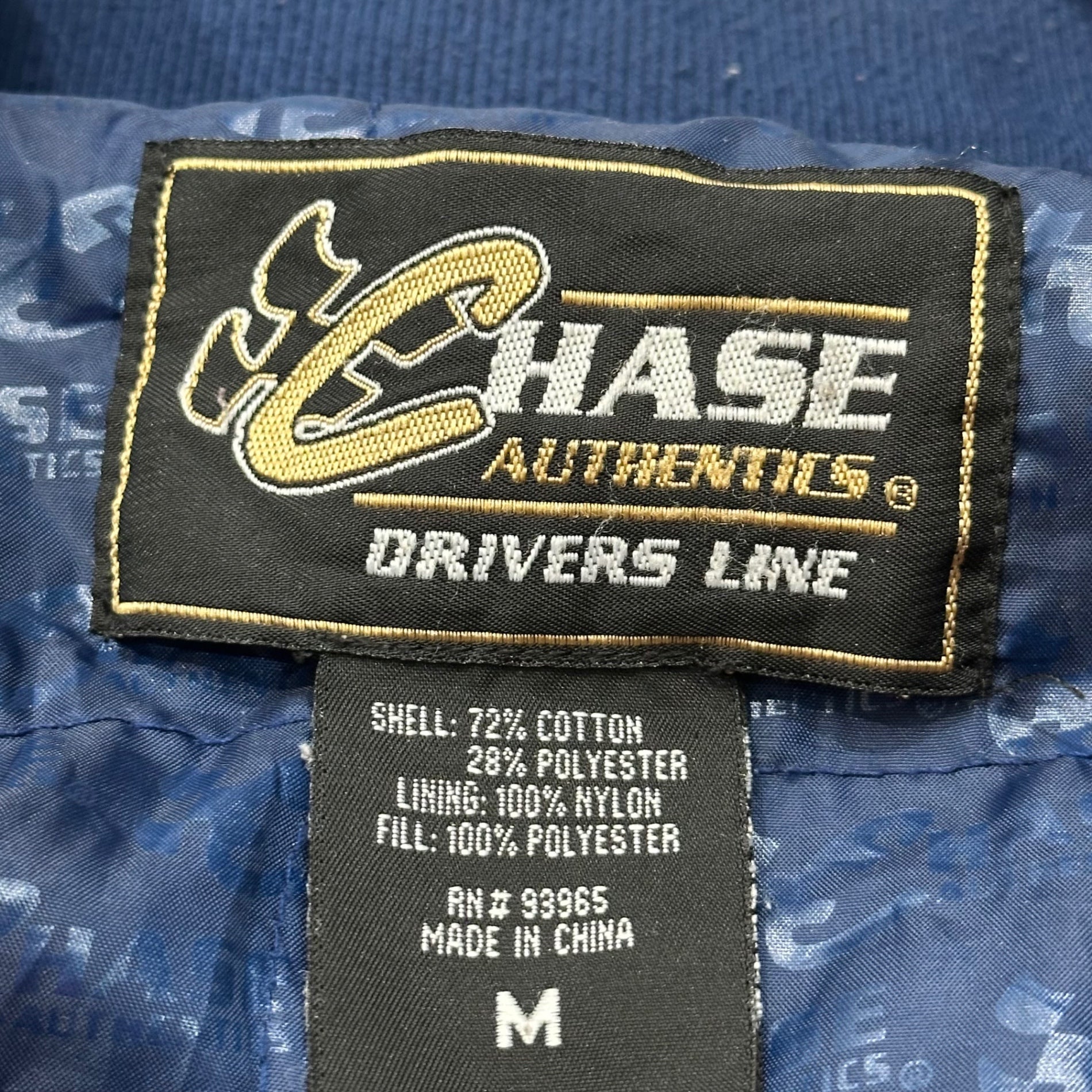 VINTAGE(ヴィンテージ) 90's Patch Racing Jacket 90年代ワッペン レーシング ジャケット M グレー×ブルー CHASE
