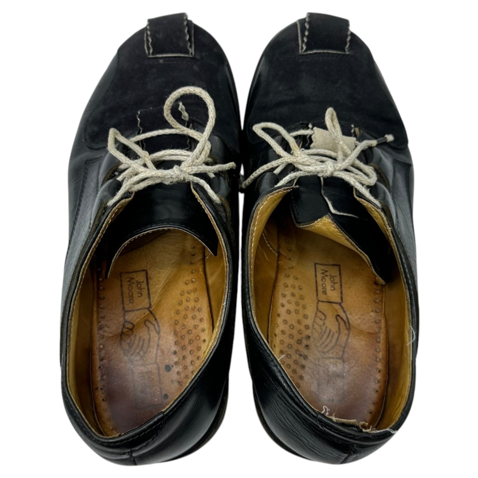 JOHN MOORE(ジョンムーア) Toe Strap Patch Combat Shoes トゥー