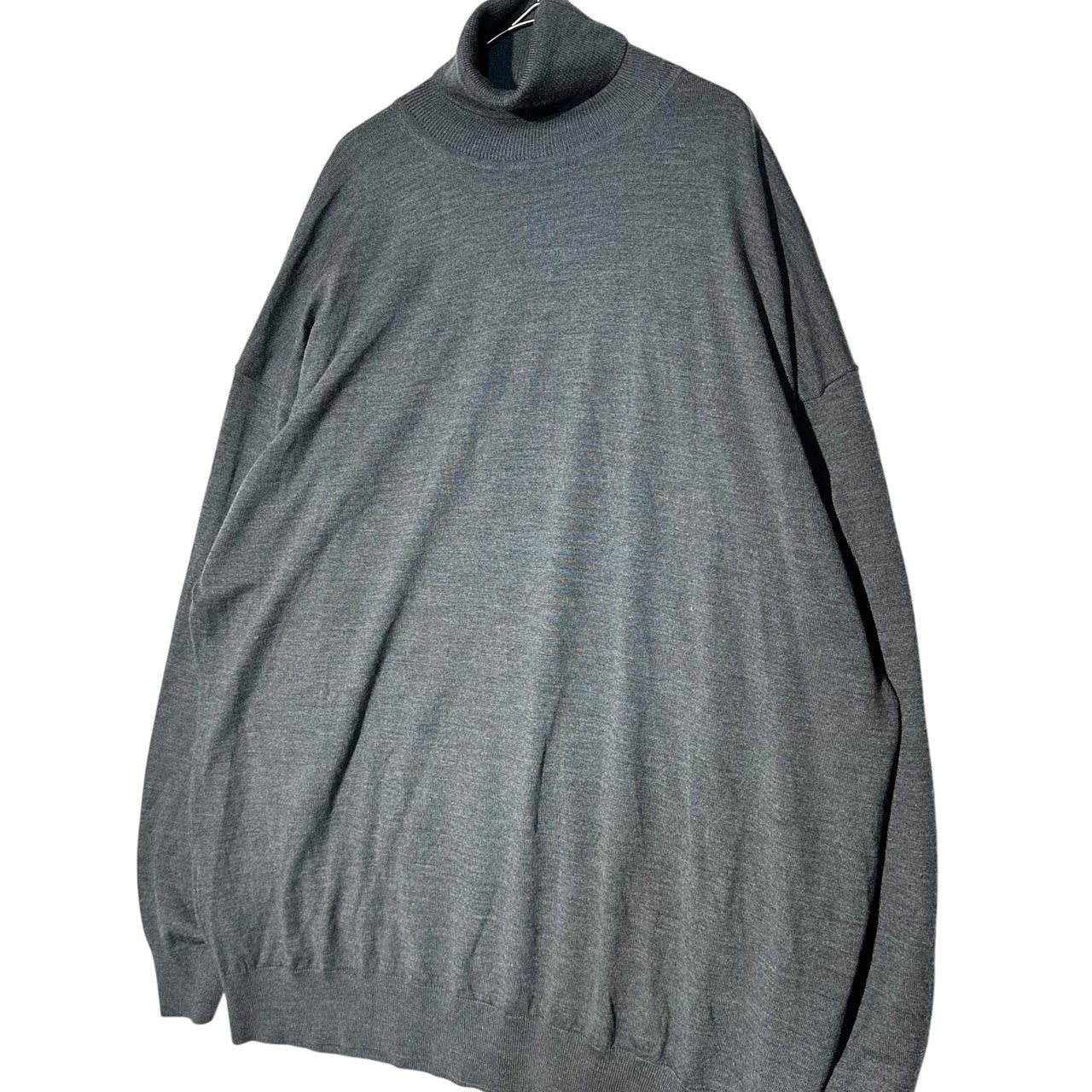 Graphpaper(グラフペーパー) Oversized turtleneck high gauge L/S knit オーバーサイズ タートルネック ハイゲージ 長袖 ニット　 GM203-80019B FREE グレー