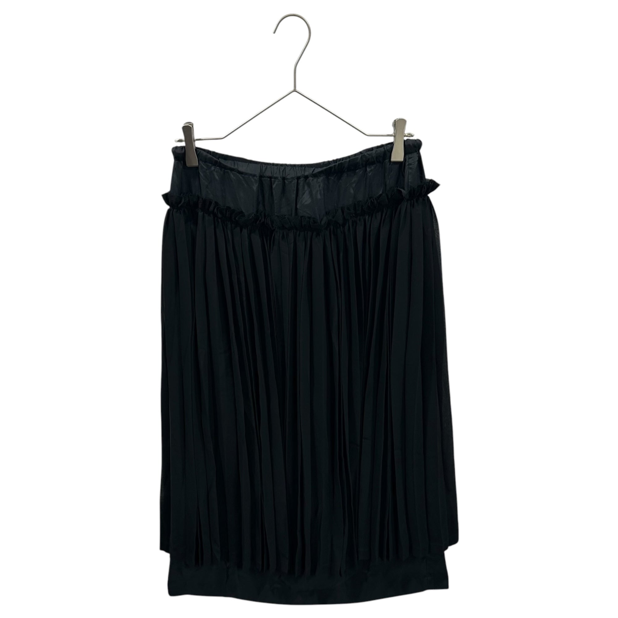 COMME des GARCONS(コムデギャルソン) 2002SS Layered Pleated Skirt レイヤード プリーツ スカート GE-S050 FREE ブラック AD2001 00s アーカイブ