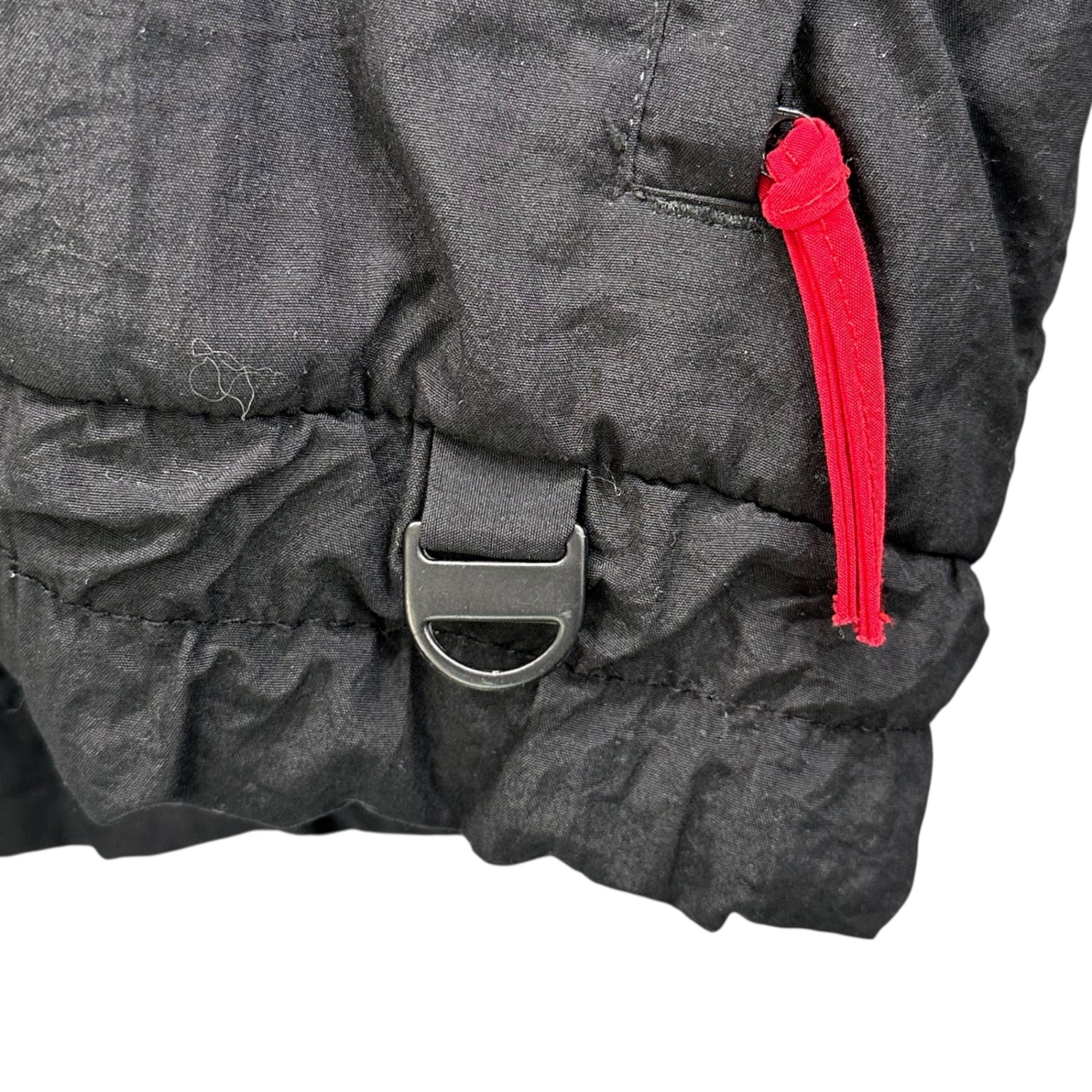 StJohnsbay(セントジョンズベイ) 90's Two-Tone Padded Zip-Up Jacket 90年代 バイカラー 中綿 ジップアップ ジャケット L ブラック×レッド