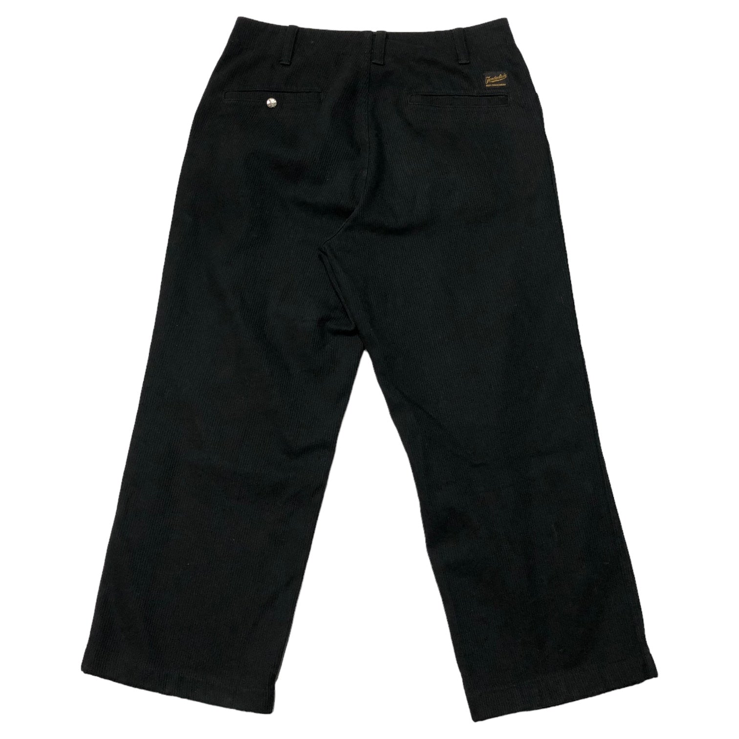 TENDERLOIN(テンダーロイン) straight pique pants ストレート ピケパンツ S ブラック