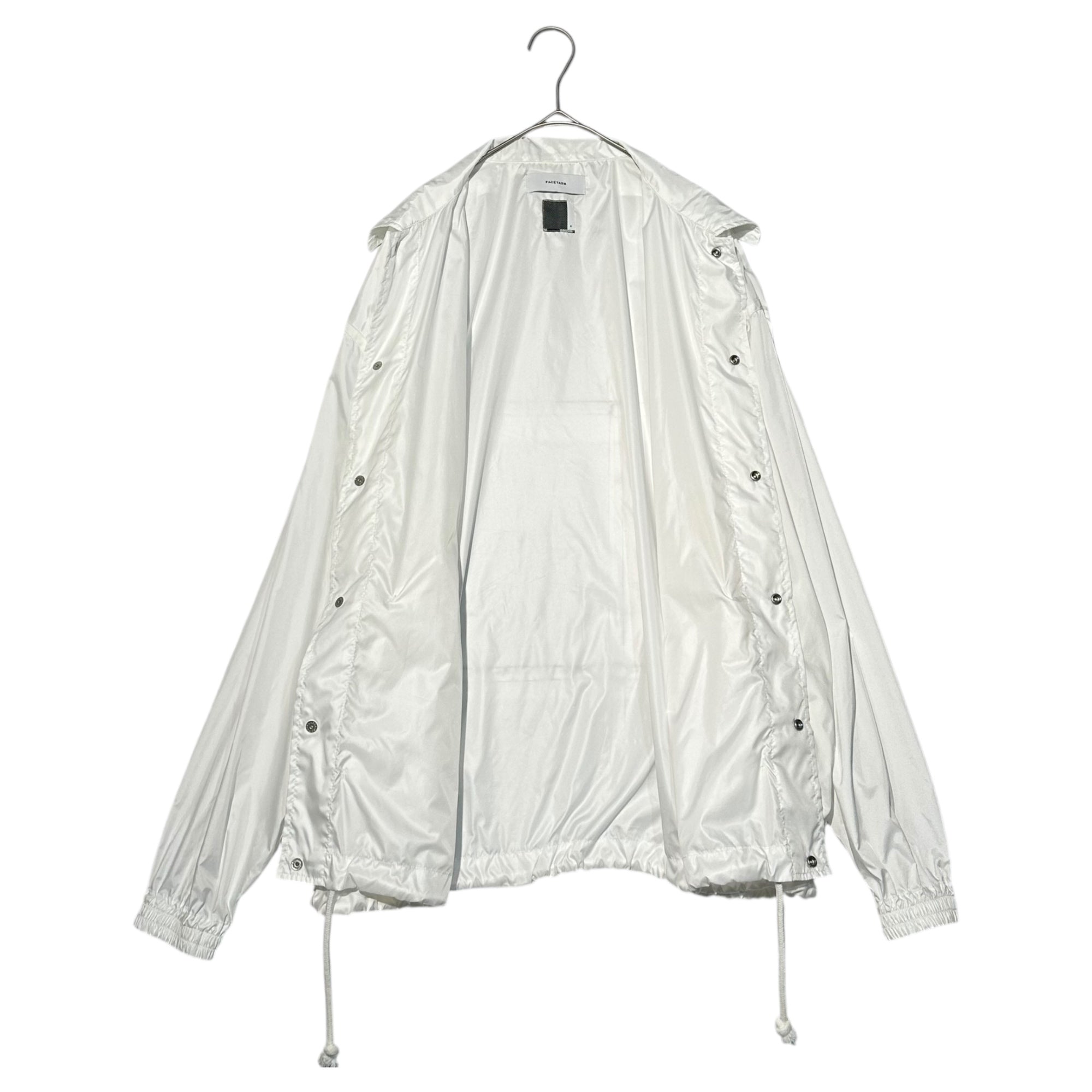 FACETASM(ファセッタズム) Polyester Big Pocket Coach Jacket ポリエステル ビッグポケット コーチ ジャケット KGO-JK-M04 4(M程度) ホワイト