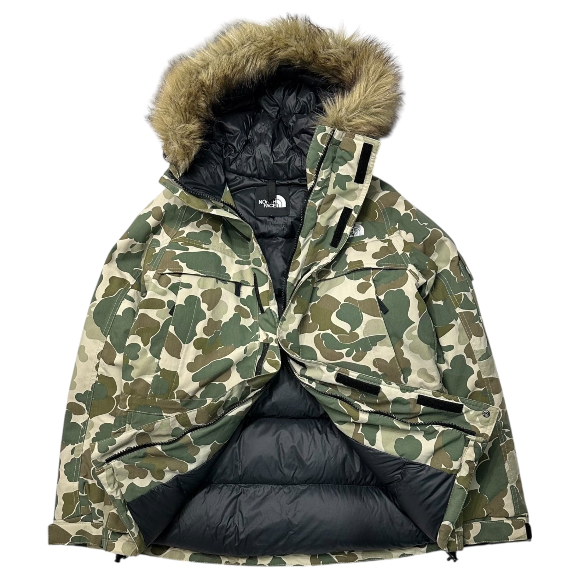 THE NORTH FACE(ノースフェイス) McMurdoParka マクマードパーカー 迷彩 ダウン タンカモ ND91310 S カーキ