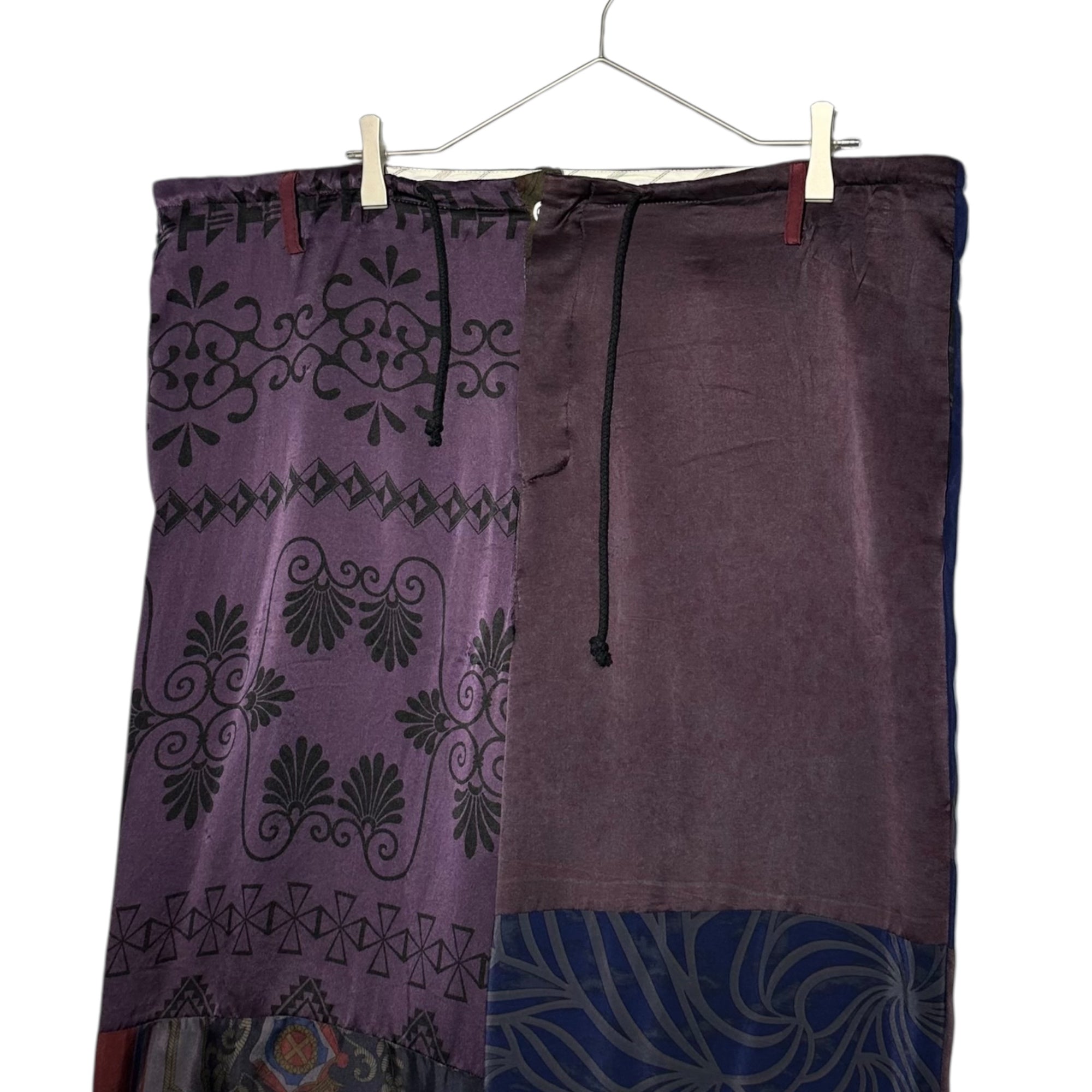 MAGLIANO(マリアーノ) SURPLUS SILK EDUARDO PIJAMA PANTS シルク 総柄 パジャマ パンツ N68011540 M パープル×ブルー