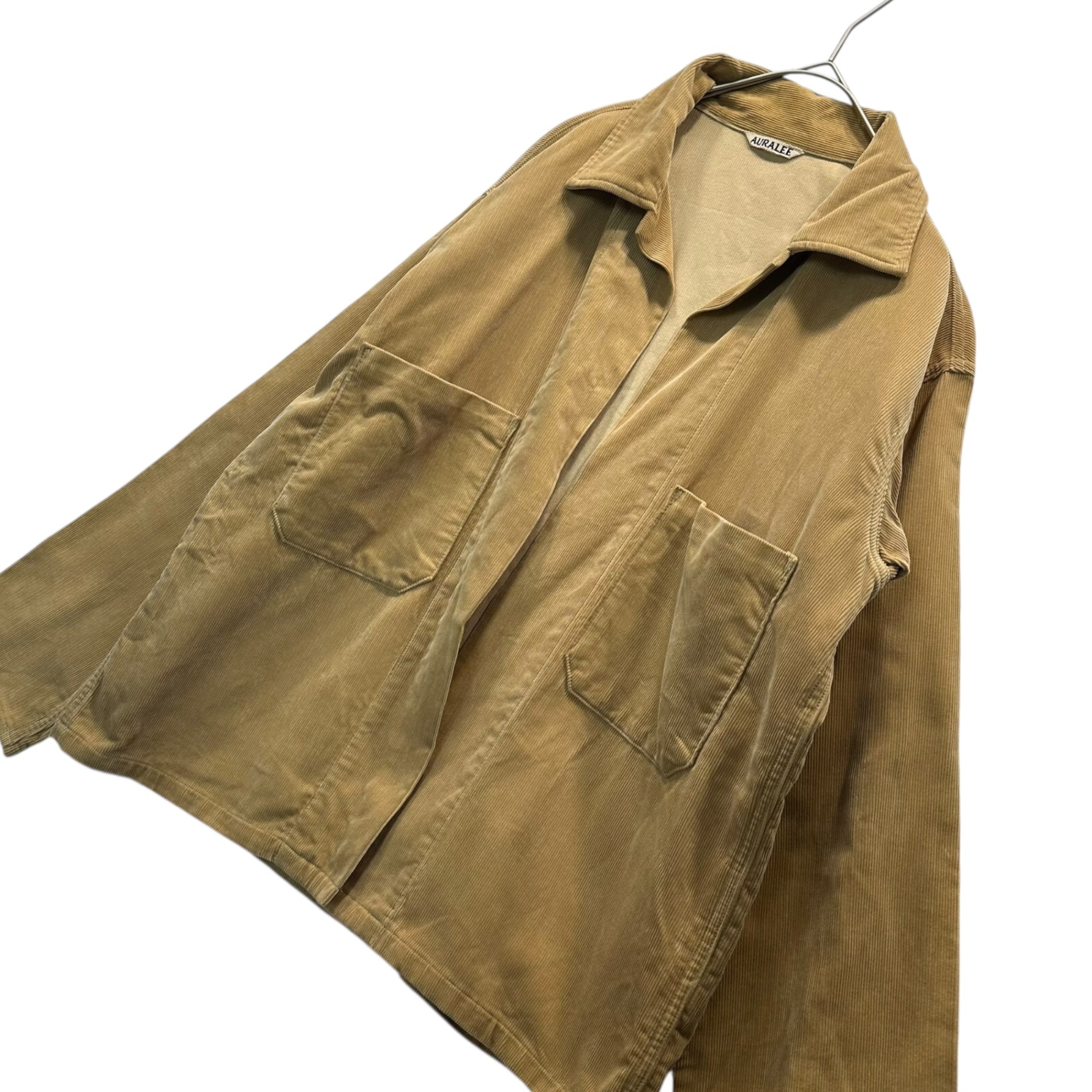 AURALEE オーラリー　ウォッシュド　コーデュロイ　シャツ　ジャケット AURALEE(オーラリー) WASHED CORDUROY SHIRTS JACKET ウォッシュド