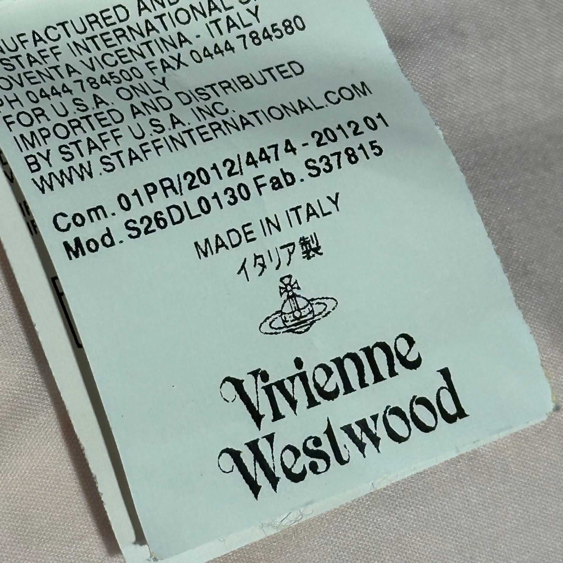 Vivienne Westwood RED LABEL(ヴィヴィアンウエストウッドレッドレーベル) Orb Logo Distorted Mini-Length Shirt Dress オーブ ロゴ 変形 ミニ丈 シャツ ワンピース 356-01-88021 M ピンク チュニック