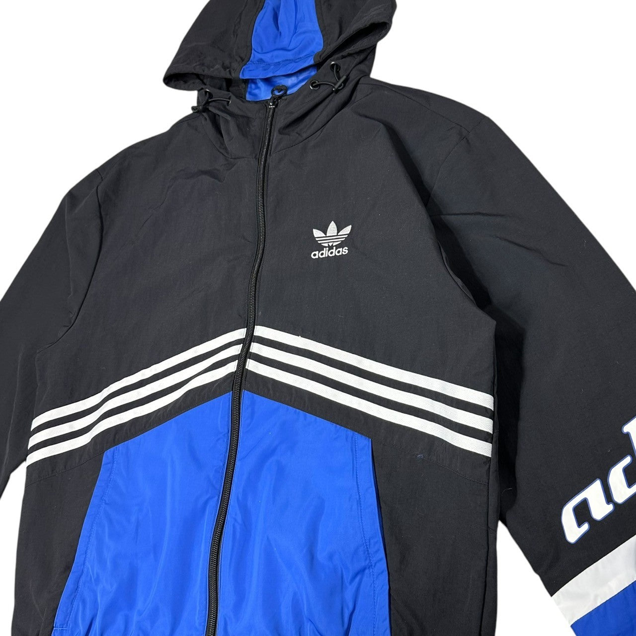 adidas(アディダス)  5-TOOL Wind Jacket Pants Setup 中綿 ナイロン ジャージ セットアップ FS3734 FS3743 M ネイビー×レッド パーカー パンツ スポーツ ウエア 上下