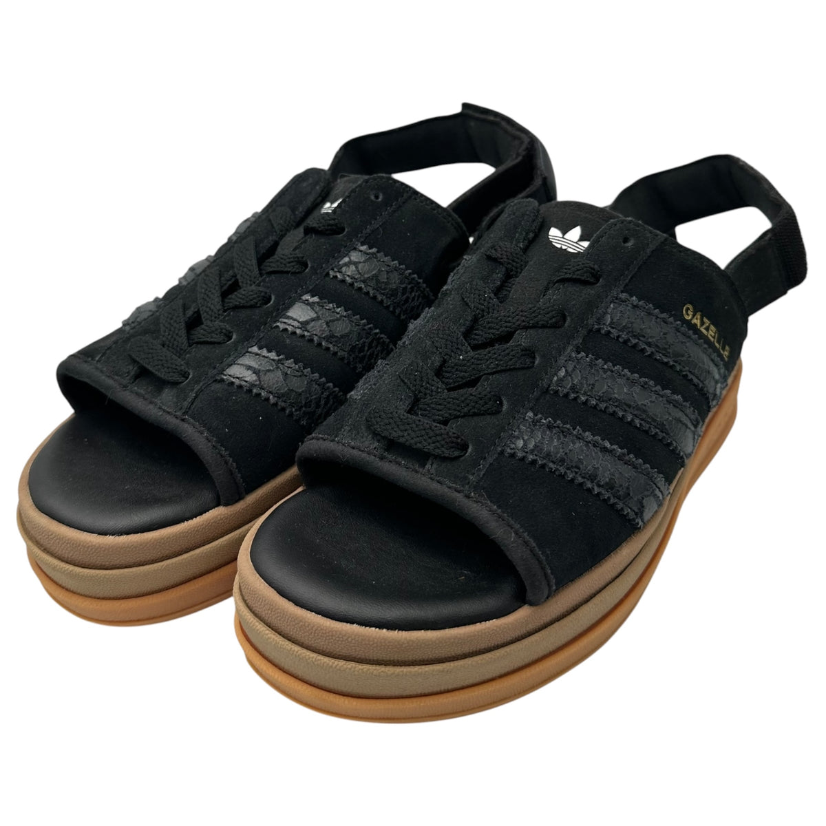 adidas(アディダス) GAZELLE BOLD SANDALS ガゼル ボールド サンダル HQ4688 24.5cm ブラック
