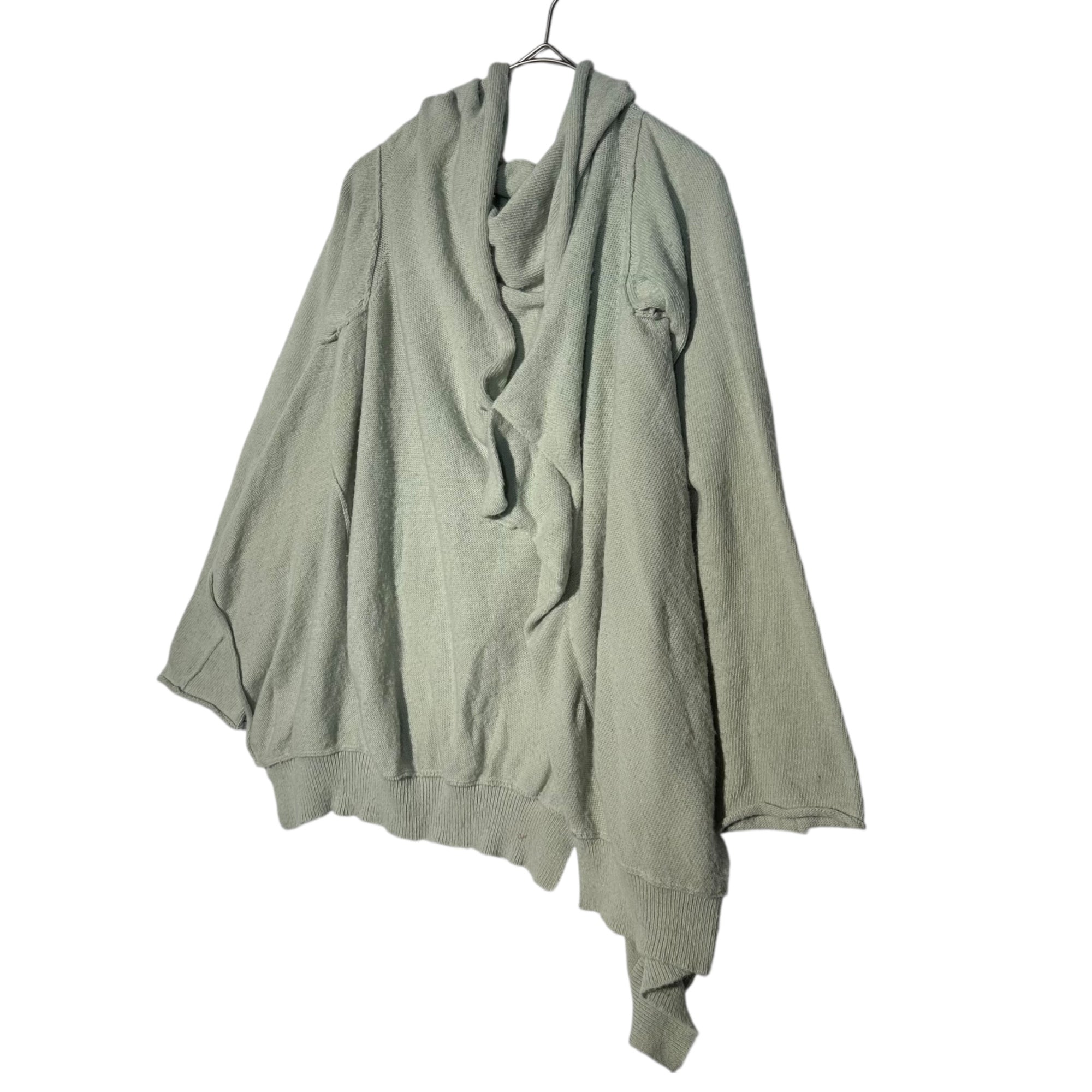 Y's(ワイズ) Frill Asymmetrical Nylon Knit フリル アシンメトリー ナイロン ニット YR-K16-670 2 ミント