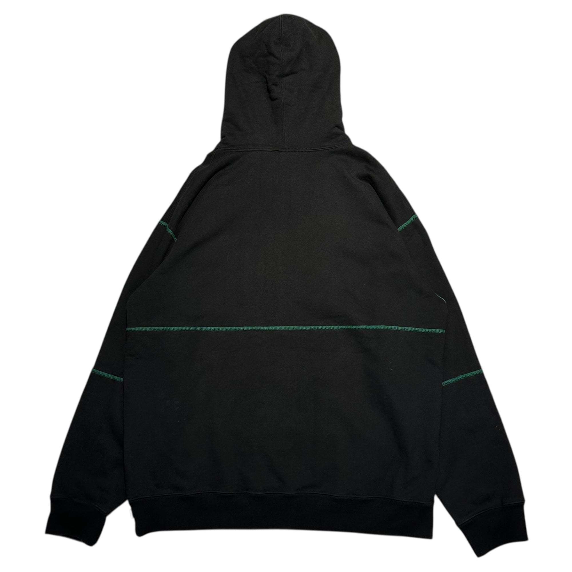 SUPREME(シュプリーム) 19AW spread logo Hooded sweatshirt スプレッド ロゴ プルオーバー パーカー L ブラック×グリーン 19FW
