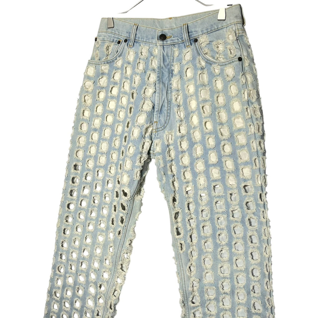 MAISON MARGIELA(メゾンマルジェラ) 2020 Destroyed denim pants デストイド デニム パンツ S51LA0127 38(M) ライトインディゴ