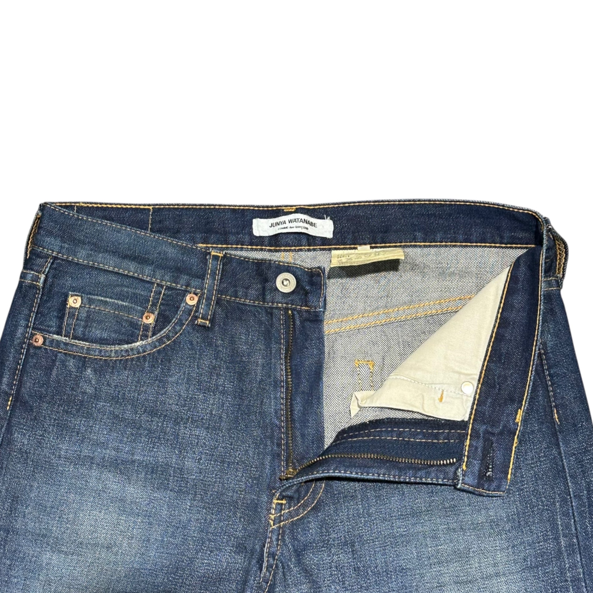 COMME des GARCONS JUNYA WATANABE(コムデギャルソンジュンヤワタナベ) Straight-leg denim pants ストレート デニム パンツ JZ-P202 M インディゴ AD2010