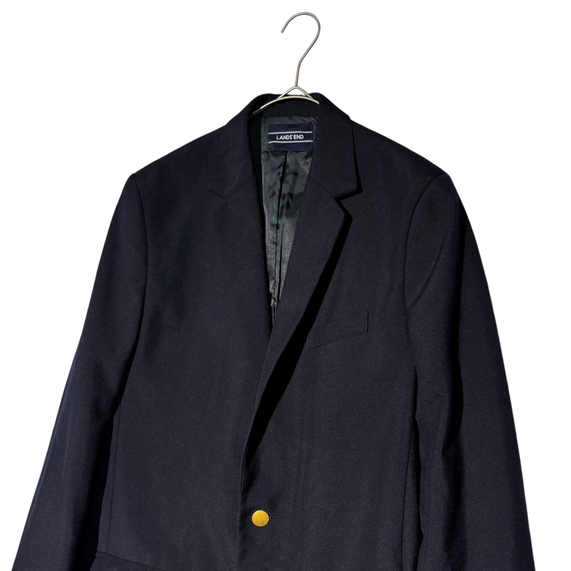 LANDS' END(ランズエンド) Metal Button Navy Collar Blazer メタルボタン ネイビー ブレザー 紺ブレ ジャケット 170～176cm程度 ネイビー 18AW