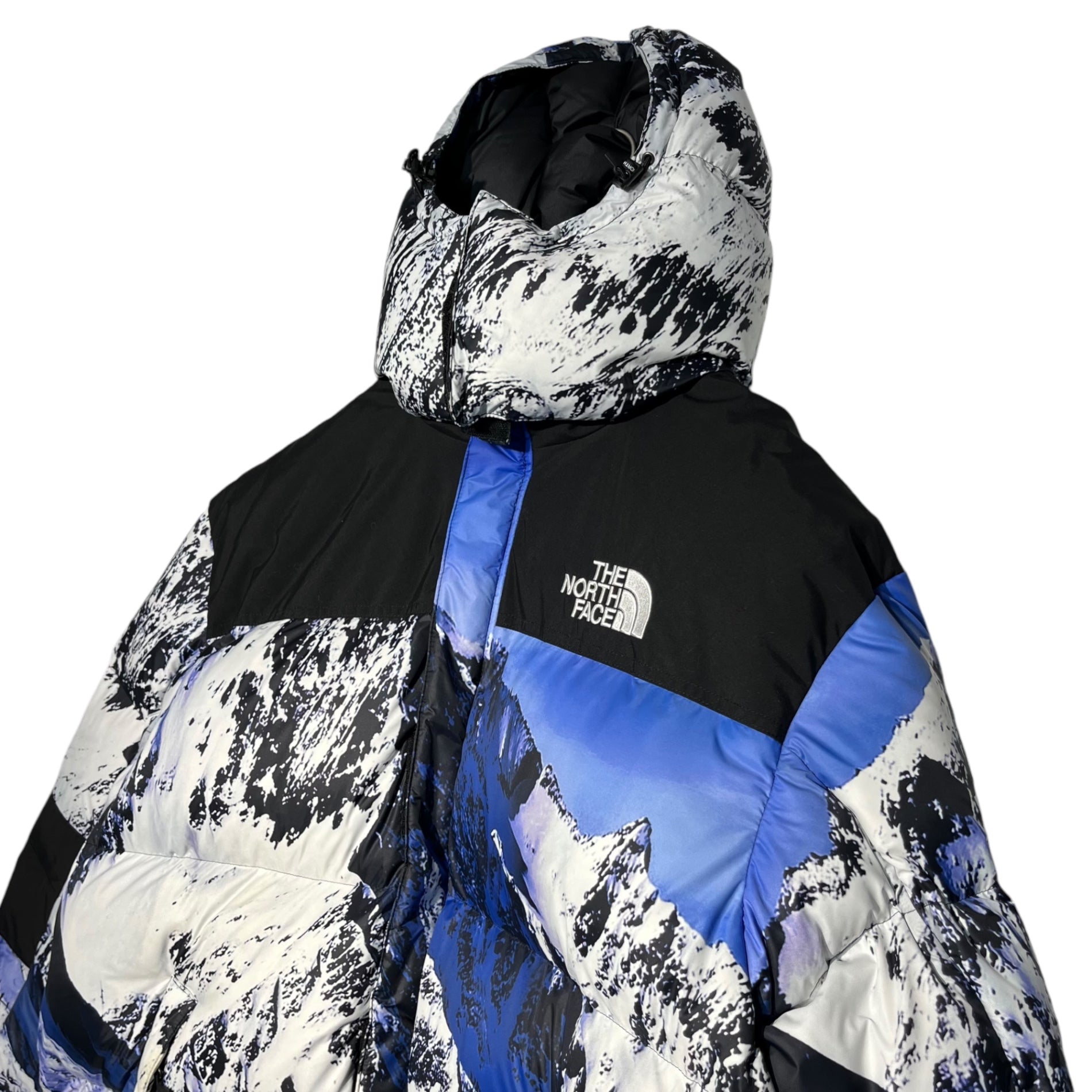 SUPREME×THE NORTH FACE(シュプリーム×ノースフェイス) 17AW Mountain Baltoro Jacket 雪山 マウンテン バルトロ ジャケット ND91701I XL ブルー×ブラック ダウンジャケット