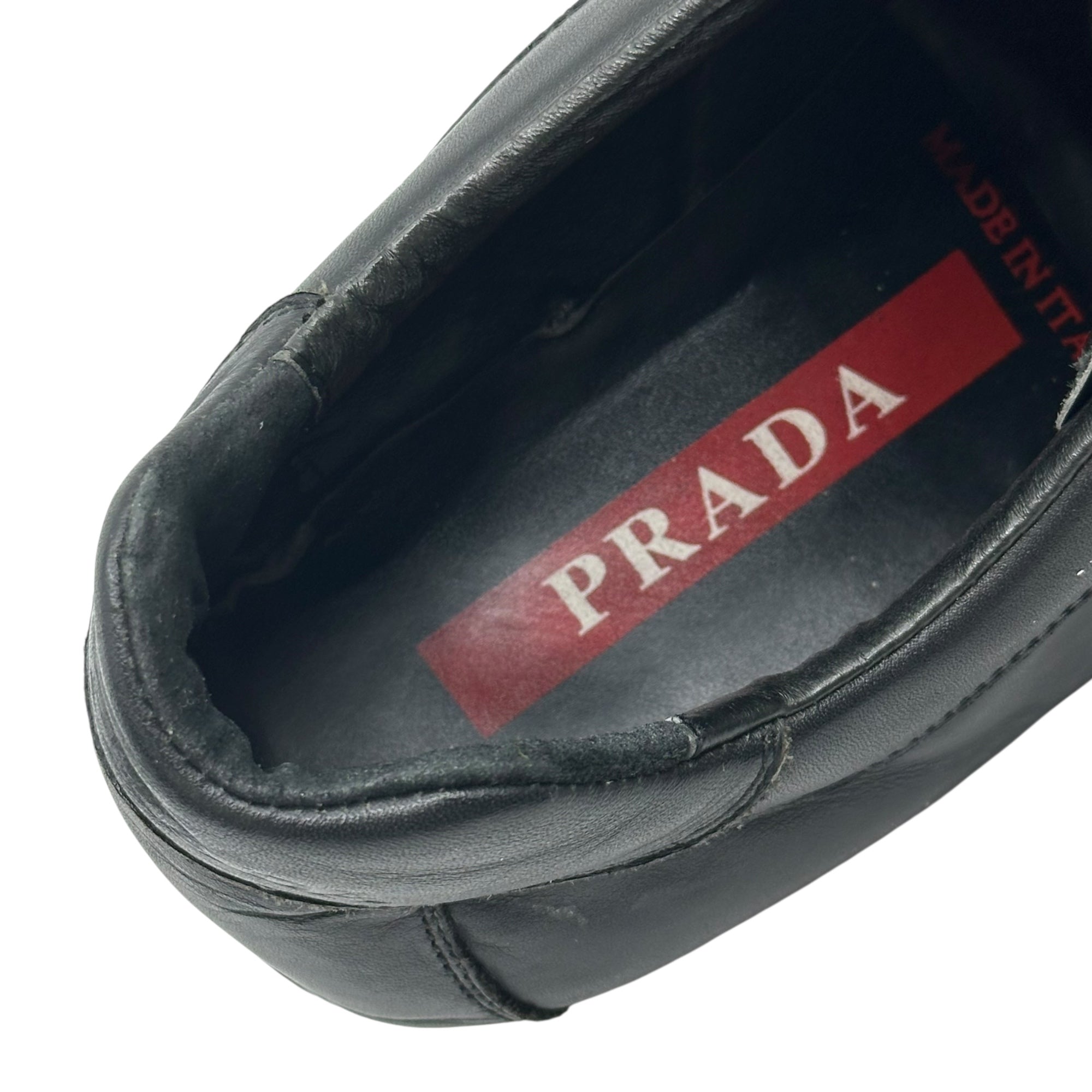 PRADA(プラダ) Low-Profile Leather Sneakers 薄底 レザー スニーカー