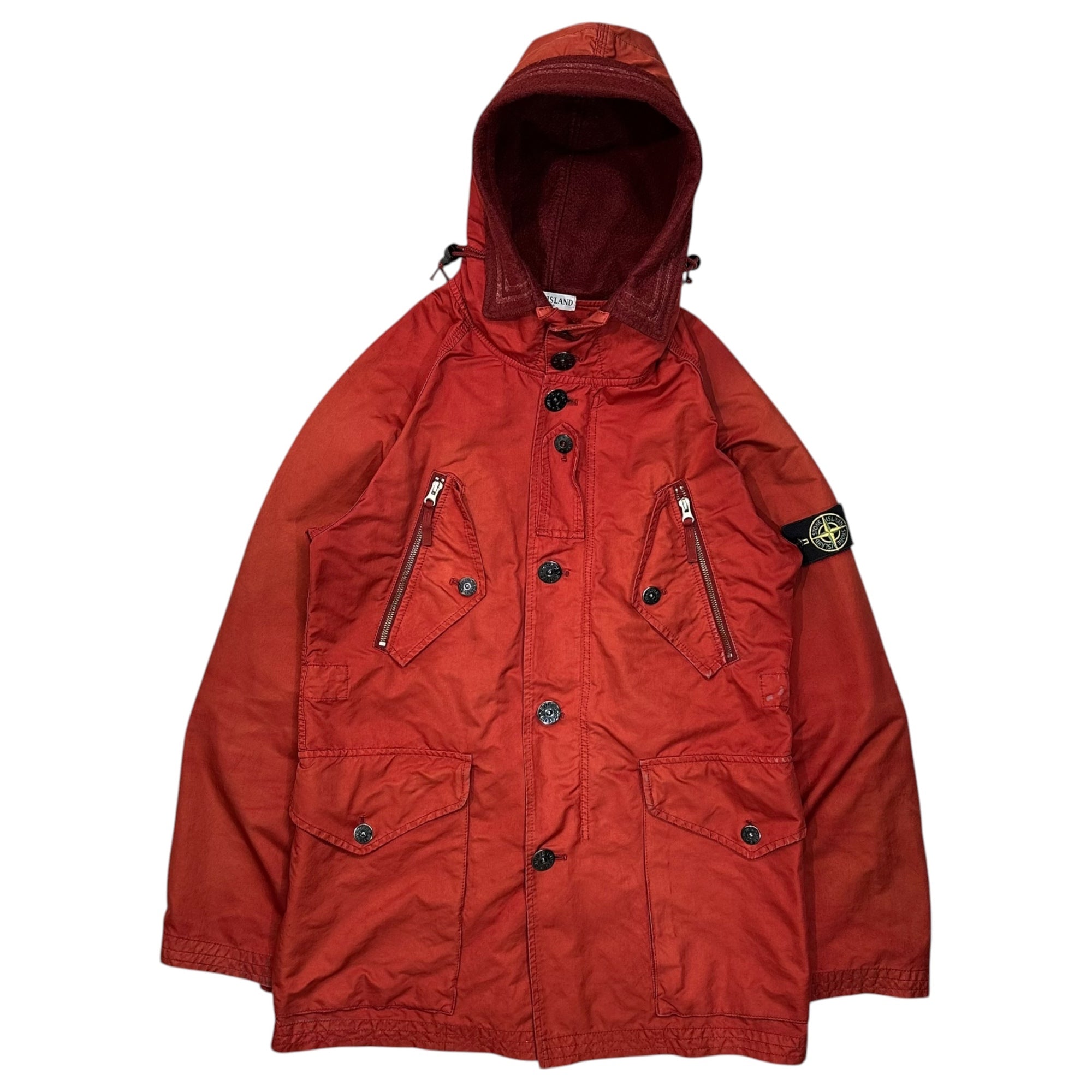 STONE ISLAND(ストーンアイランド) 09AW DAVID-TC FIELD PARKA デビッド TC フィールド パーカー 51154N49 表記無(ML程度) レッド モッズ ジャケット