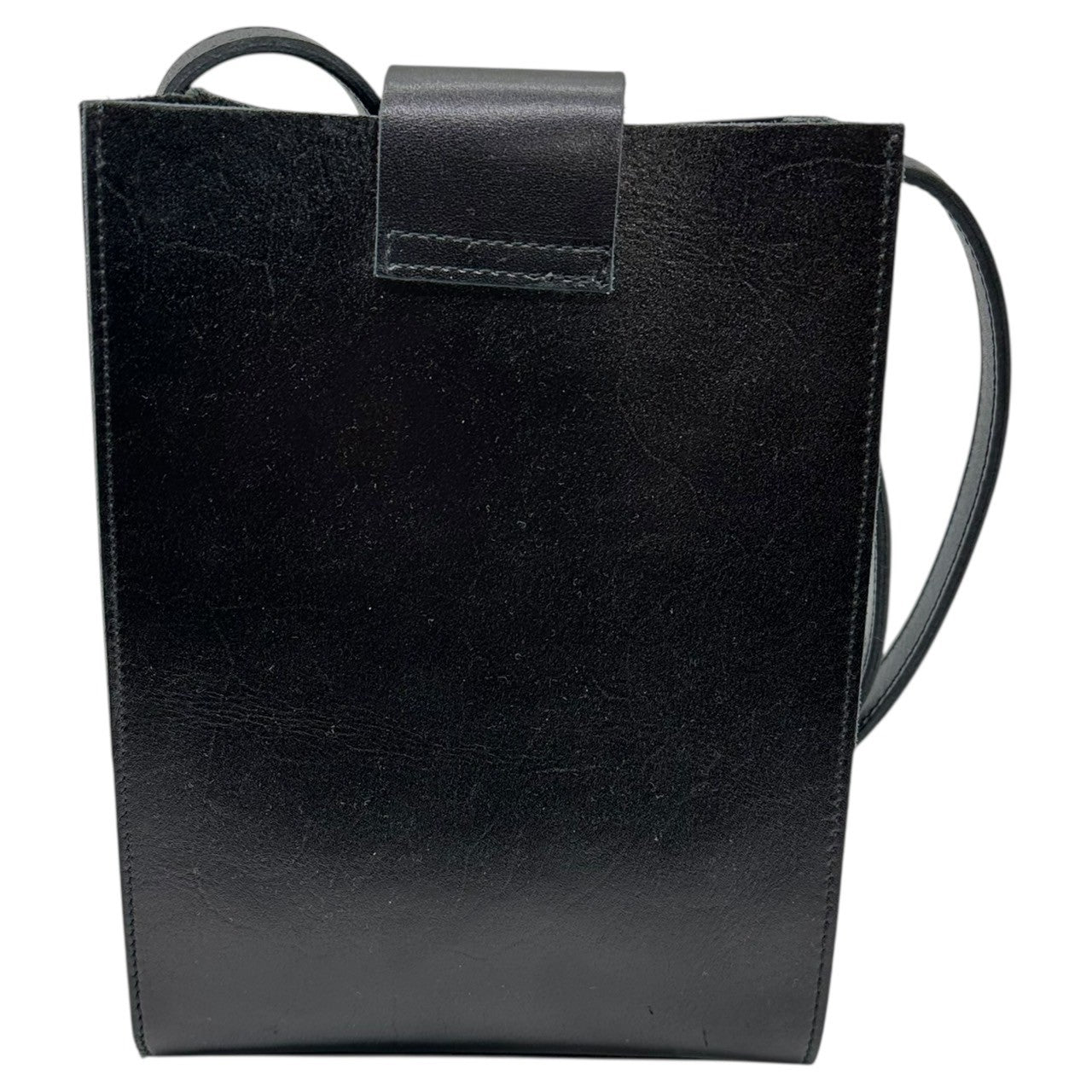 MOSS TIDEWAY(タイドウェイ) Leather box shoulder bag レザー ボックス ショルダー バッグ ブラック