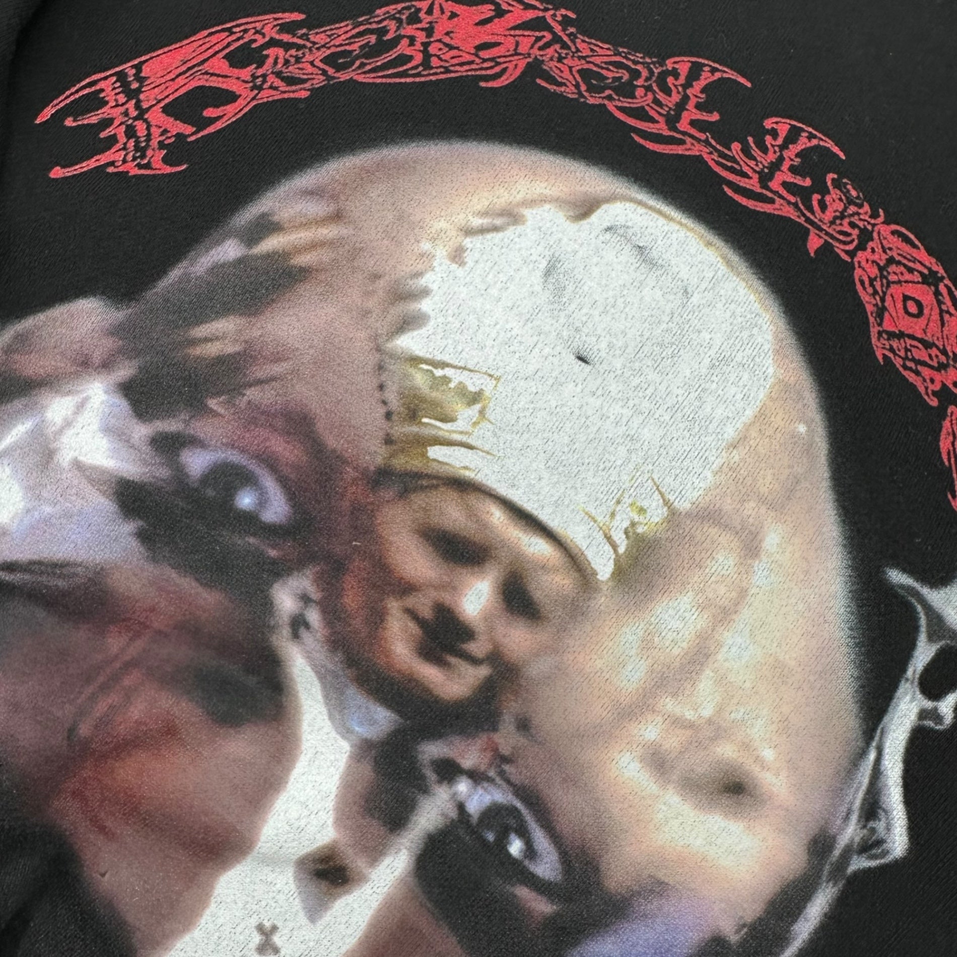 rebellious(リベリアス) IF YOU CUT IS RED L/S sweatshirt 長袖 スウェット XL ブラック×レッド