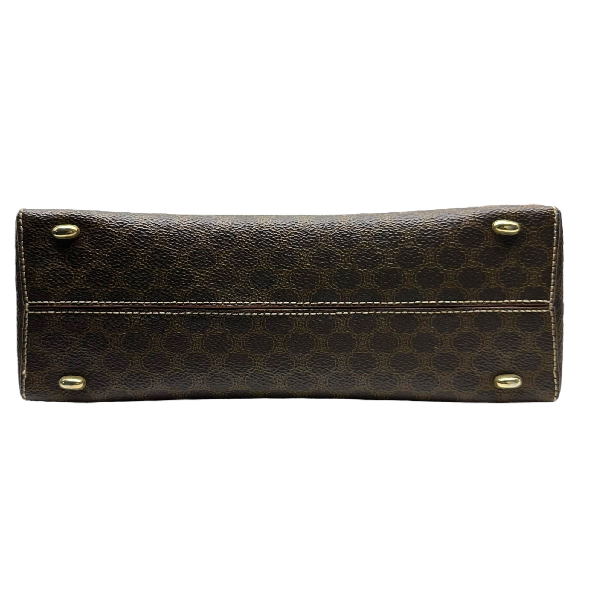 CELINE(セリーヌ) 2WAY macadam pattern shoulder bag マカダム柄 ショルダー バッグ MC98/2 ブラウン ヴィンテージ OLD オールド