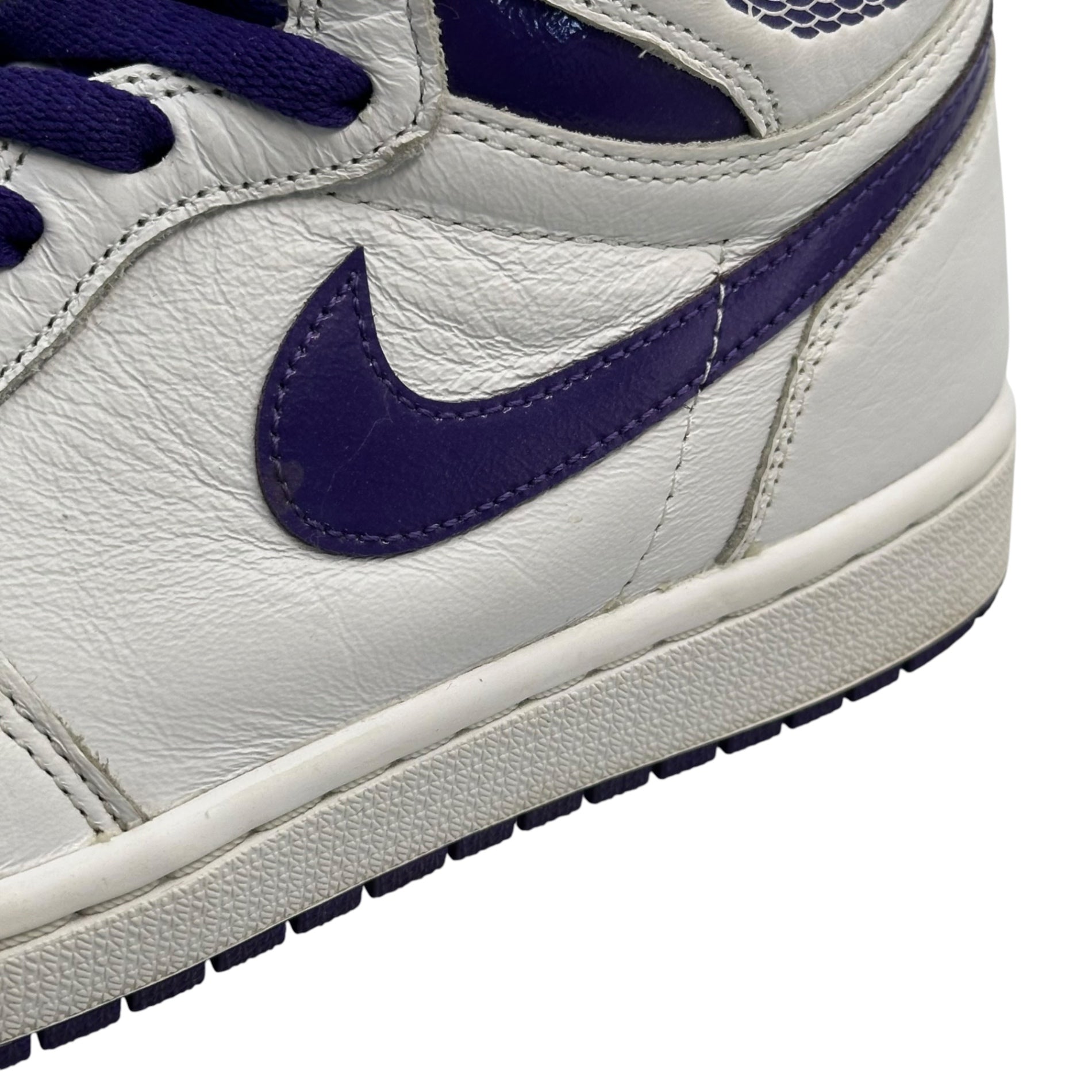 NIKE(ナイキ) Women's Air Jordan 1 High OG "Court Purple" ウィメンズ エアジョーダン1 ハイ OG コートパープル CD0461-151 27cm ホワイト×パープル ハイカット スニーカー