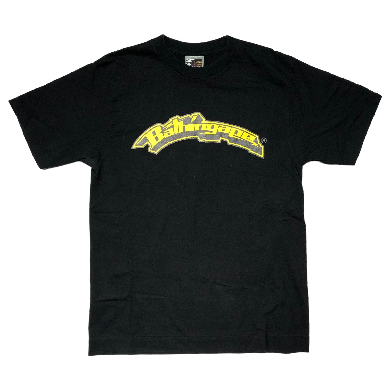 A BATHING APE(アベイシングエイプ) 90's Bathingape arch logo T-shirt ベイシングエイプ アーチロゴ Tシャツ M ブラック×イエロー