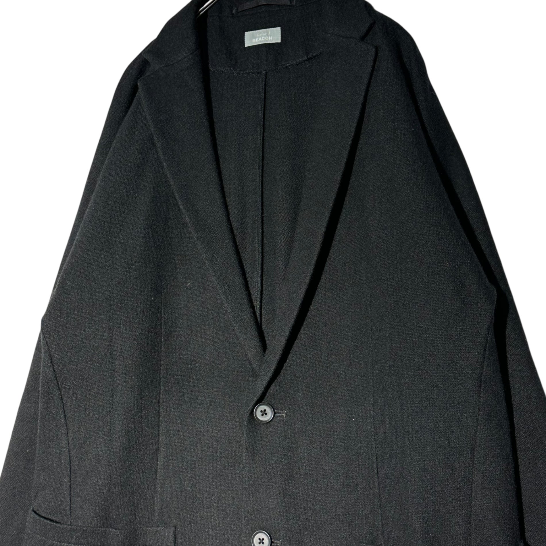 kolor BEACON(カラービーコン) 21AW Wool 2B Tailored Jacket ウール 2B テーラード ジャケット 21WBM-J01237 3 ブラック