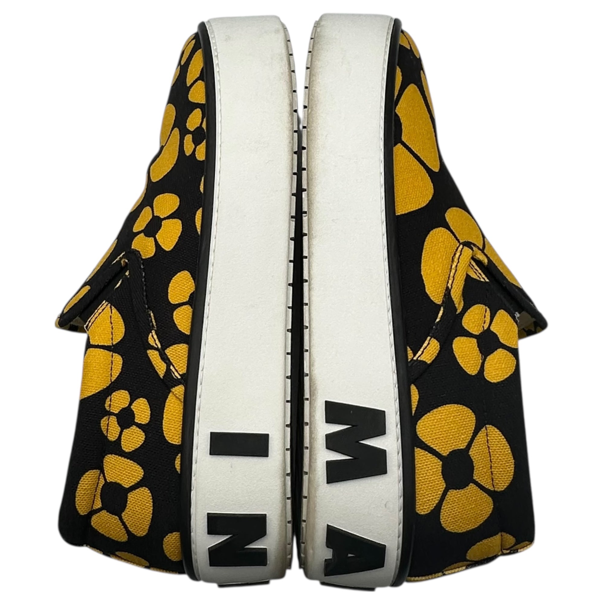 MARNI × Carhartt WIP(マルニ × カーハート) SLIP-ON SNEAKERS スリッポン 厚底 スニーカー SNZU013103 42(約27cm程度 ブラック×イエロー コラボ