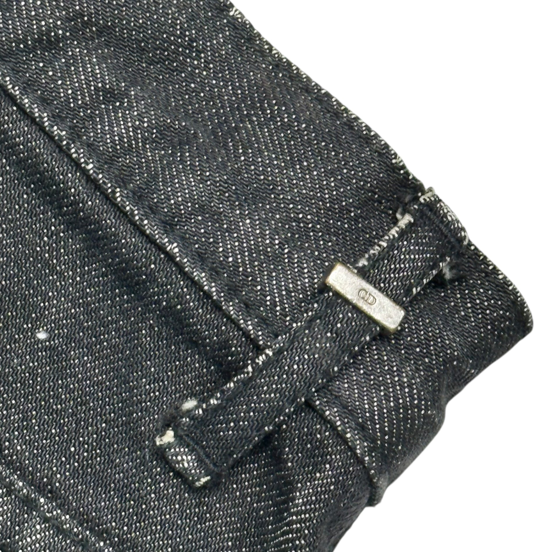 Dior HOMME(ディオールオム) by Hedi Slimane Scratch Black Wash Denim Pants エディスリマン 爪痕 ブラック ウォッシュ デニム パンツ 30 ブラック アーカイブ エディ期 名作 稀少品
