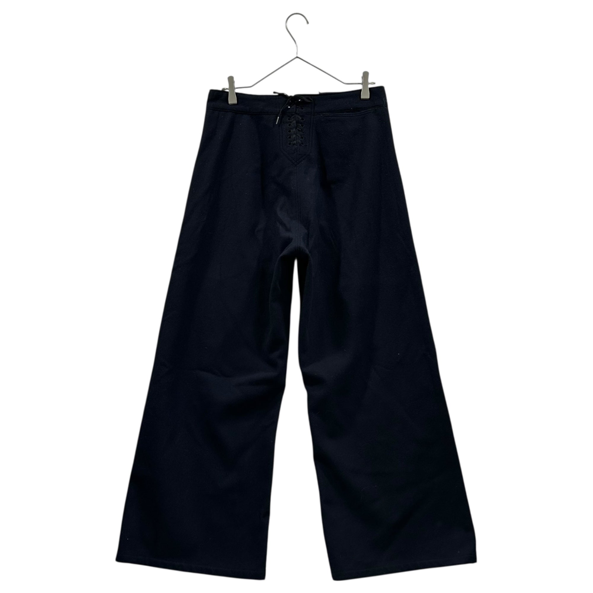 US NAVY(アメリカ海軍) Old Military Sailor Wide Pants 13 Buttons ミリタリー セーラー ワイド パンツ 13ボタン 33R ダークネイビー
