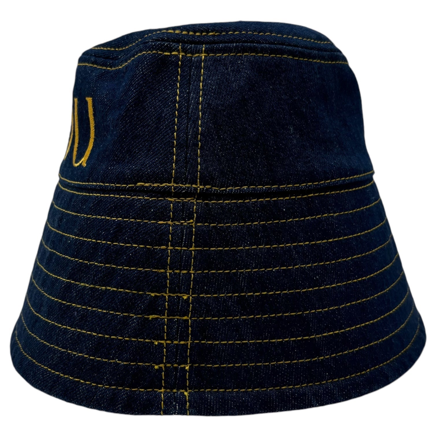 PATOU(パトゥ) Cotton denim PATOU bucket hat コットン デニム パトゥ バケットハット 23S-AC027-0008 XS-S インディゴ 帽子