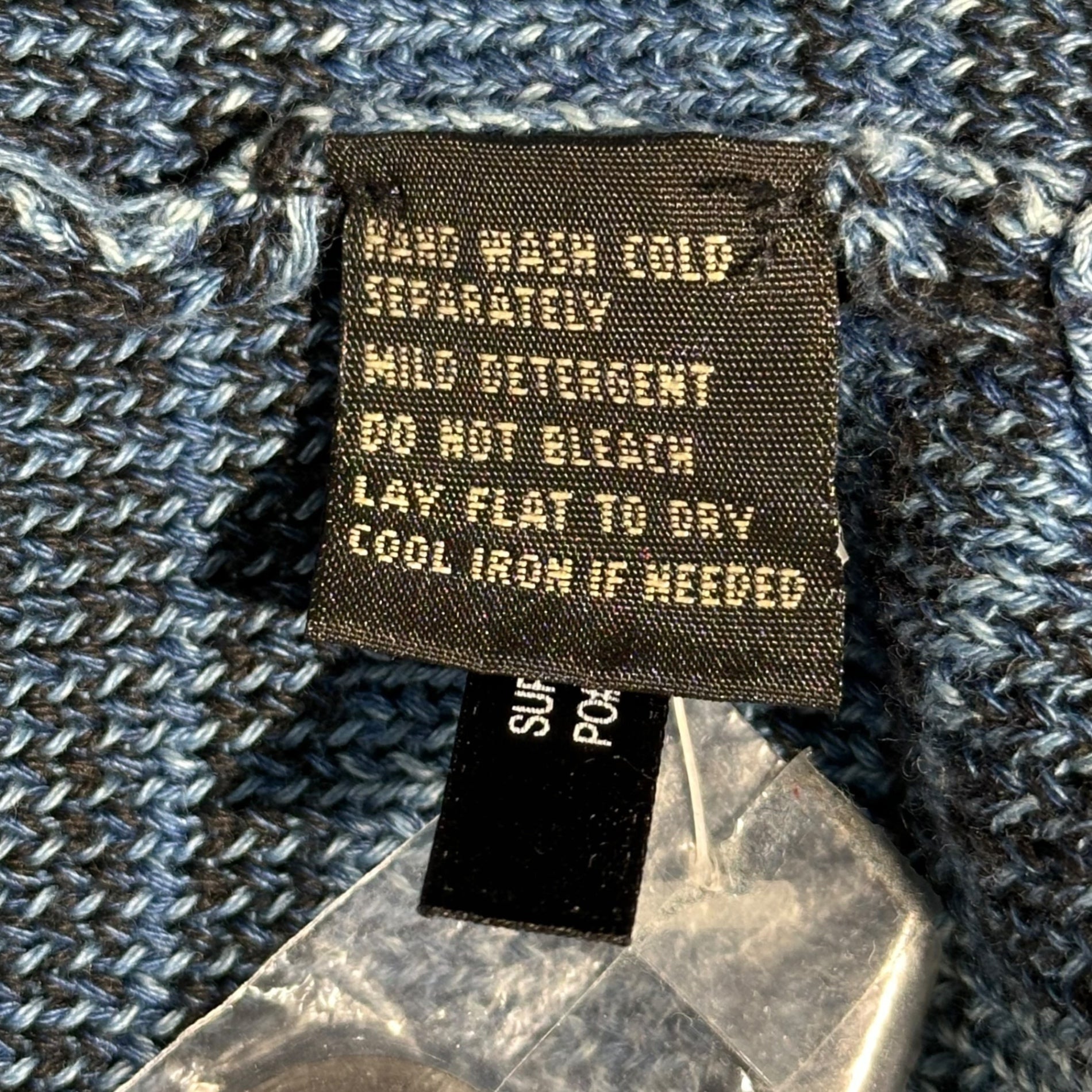 RRL(ダブルアールエル) Indigo Knit Chimayo Pattern Henley Neck Knit インディゴニット チマヨ柄 ヘンリーネック ニット S インディゴ