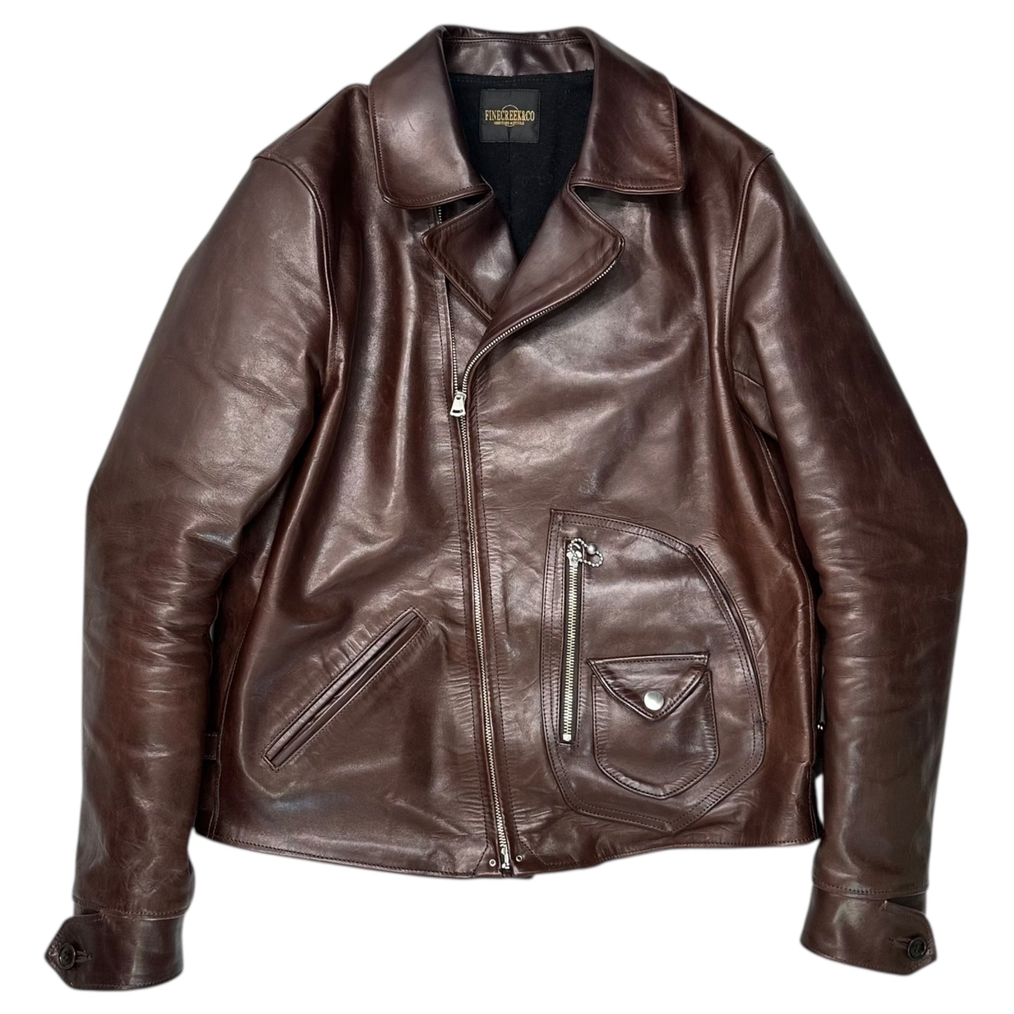 モ*ト様 FINE CREEK LEATHERS ホースハイド　ライダースジャケ Fine Creek Leathers」James ファインクリークレザーズ ジェームス