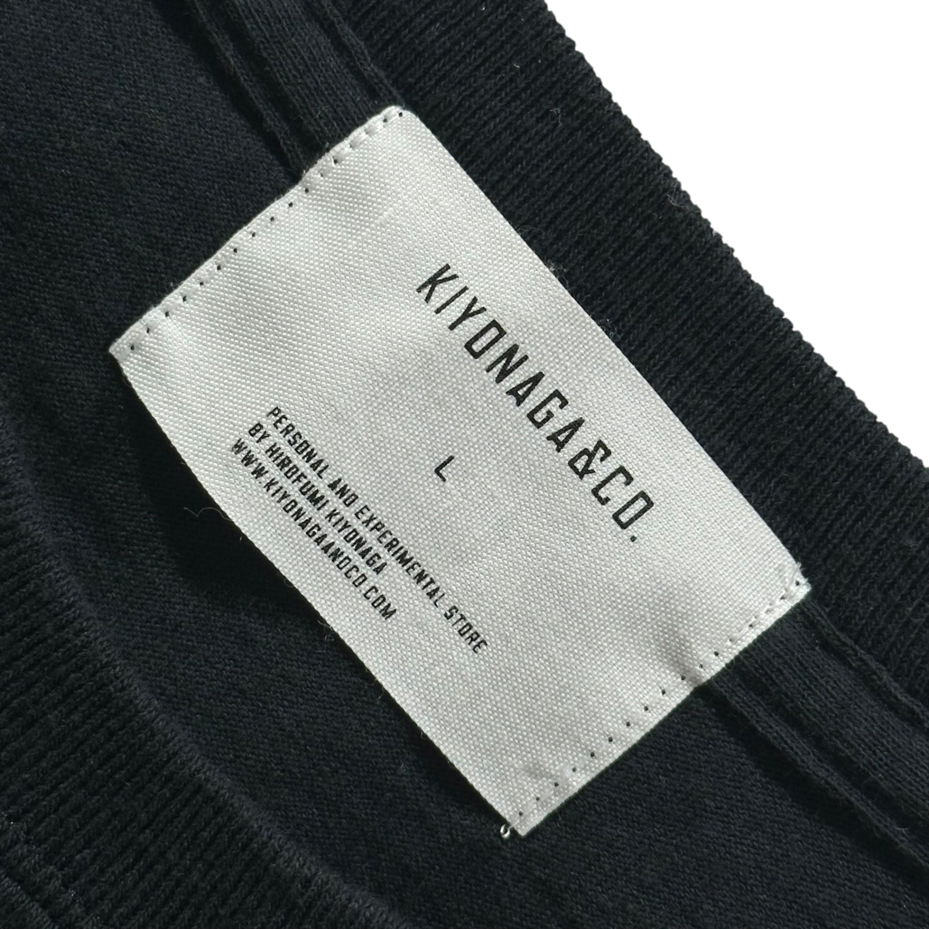 KIYONAGA&CO.×FRAGMENT DESIGN(キヨナガアンドコー×フラグメントデザイン) Print S/S Tee ロゴ プリント 半袖 Tシャツ K-210010 L ブラック  SOPH.