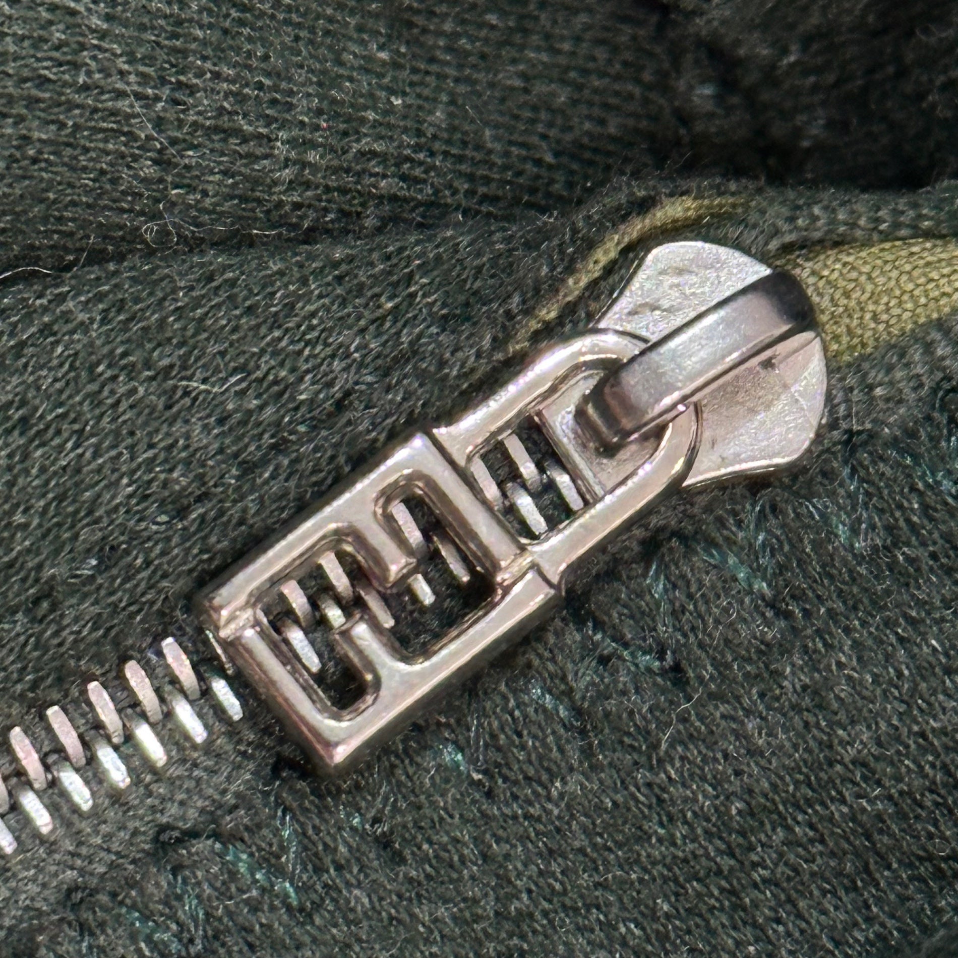 FENDI(フェンディ) 2000SS Jersey Mamma Baguette - Turquoise Clasp ジャージー マンマバケット 2343 26569 009 モスグリーン×ターコイズブルー 00's ワンショルダー ハンド