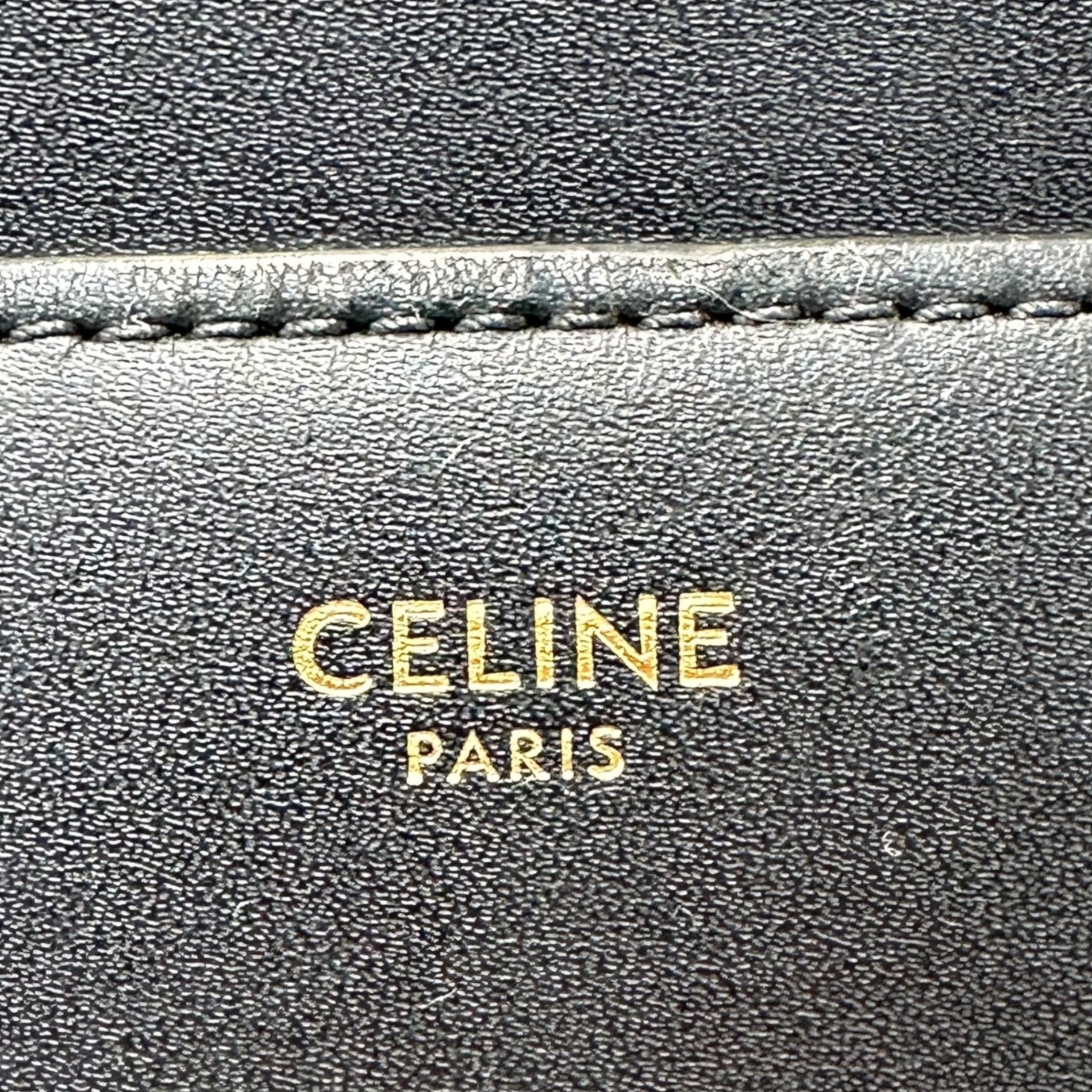 CELINE(セリーヌ) 2019SS By Hedi Slimane Cartable Leopard Briefcase エディ期 カータブル スモール ブリーフケース - レオパード F-MP-2199 ブラック×ブラウン ハンド バッグ ビジネス ハラコ