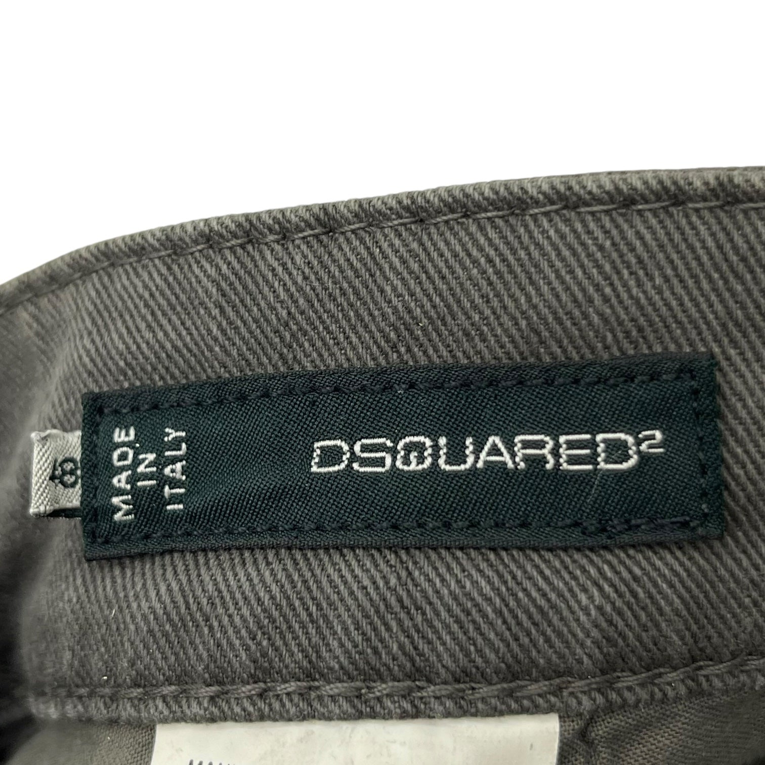 DSQUARED2(ディースクエアード) ウォレット チェーン 付き デニム パンツ S74LA0366 48(L程度) グレー